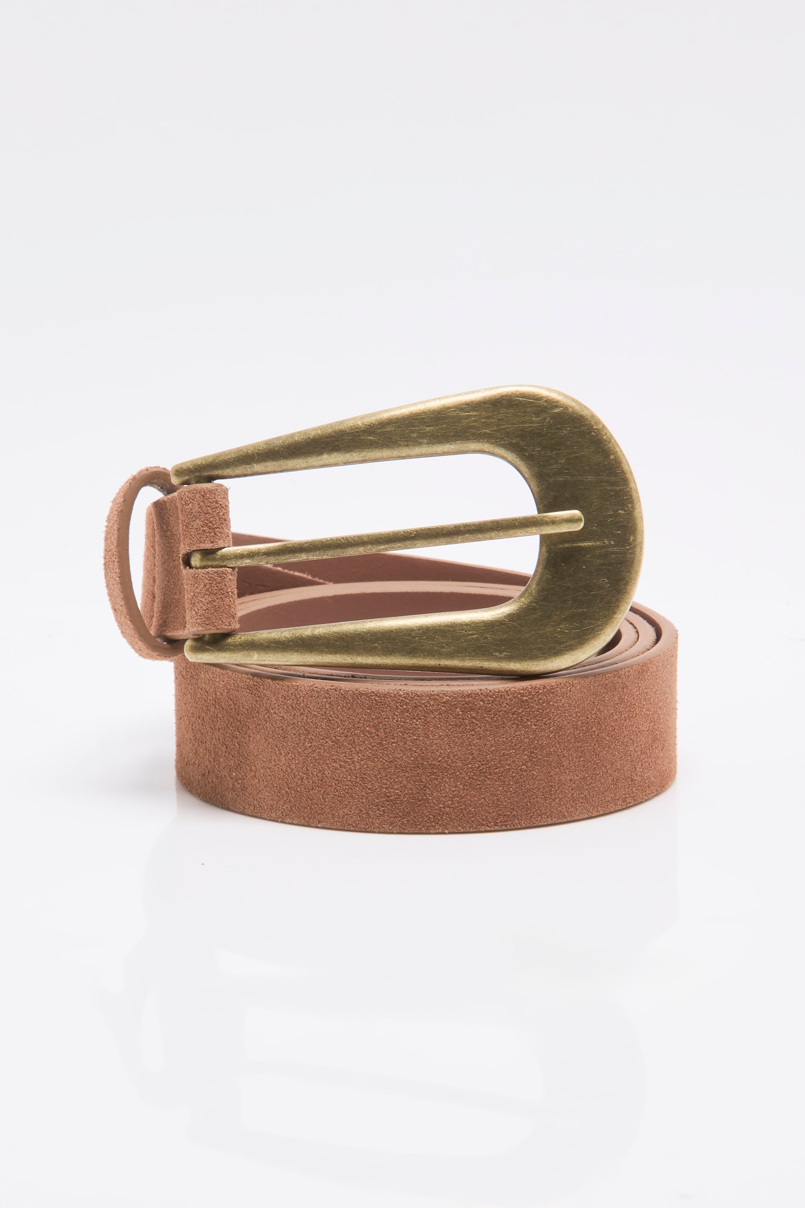 Free People - Cannon Suede Belt - Cognac