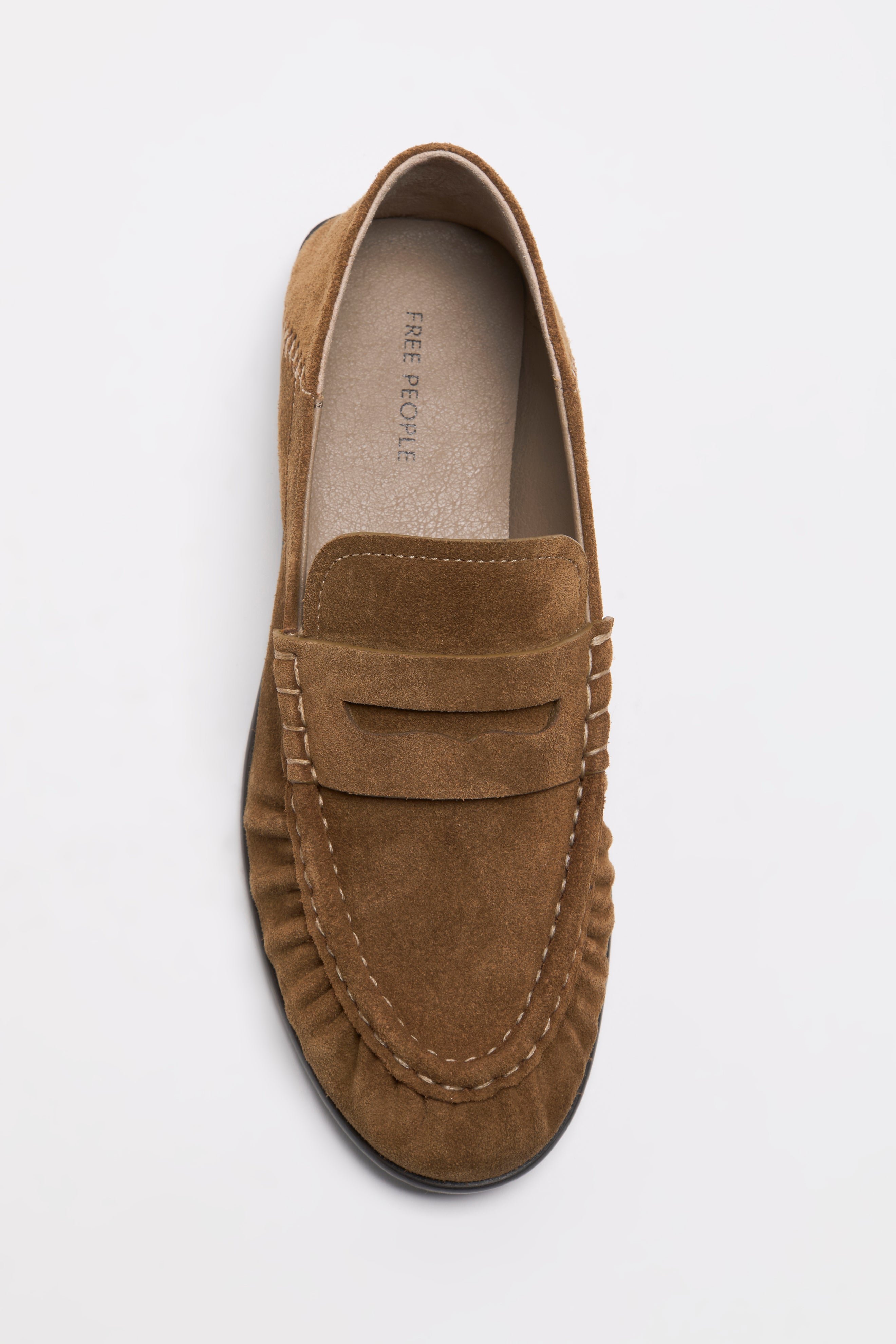 Free People - Carry On Loafer - Tobacco Oiled Suede
