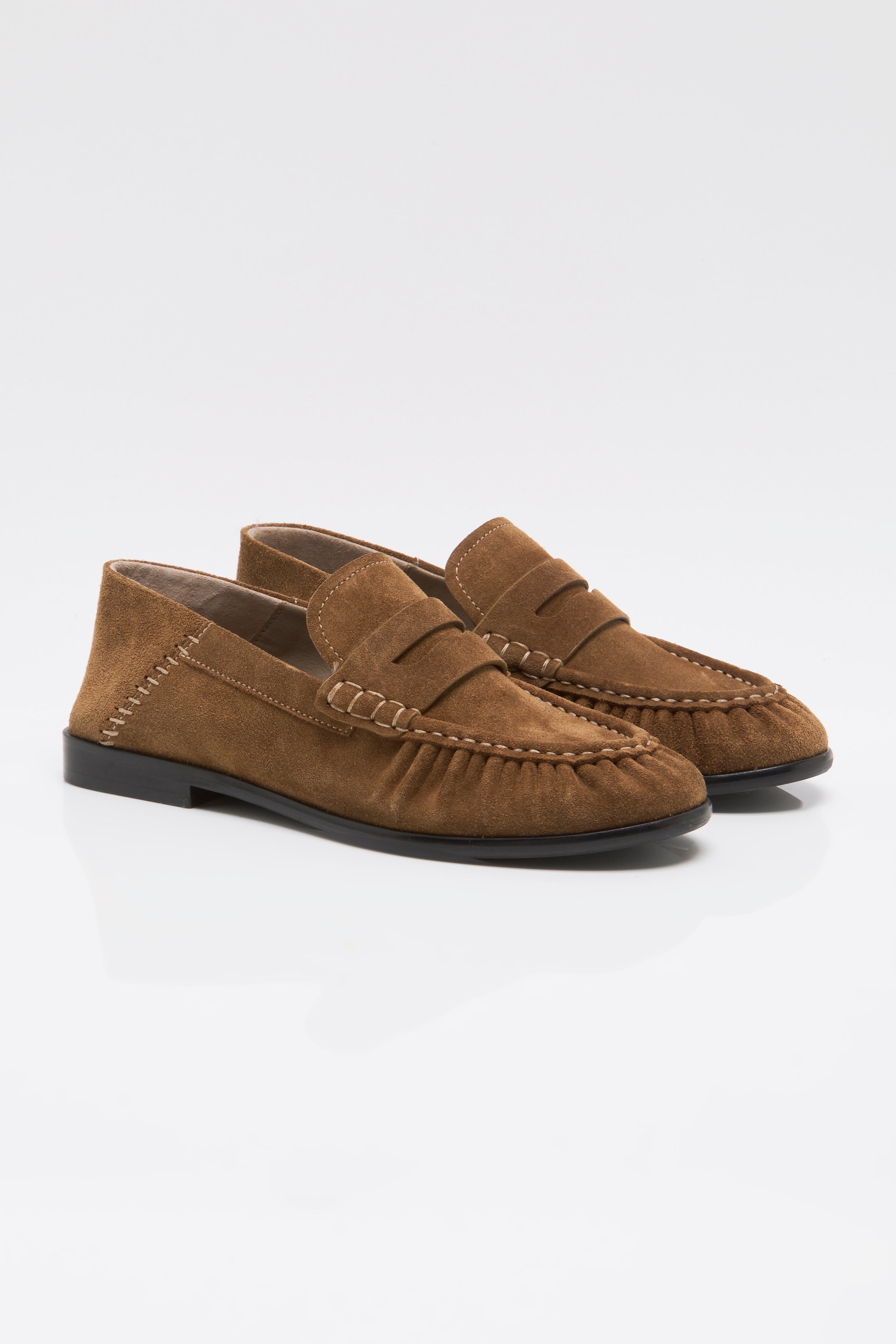 Free People - Carry On Loafer - Tobacco Oiled Suede