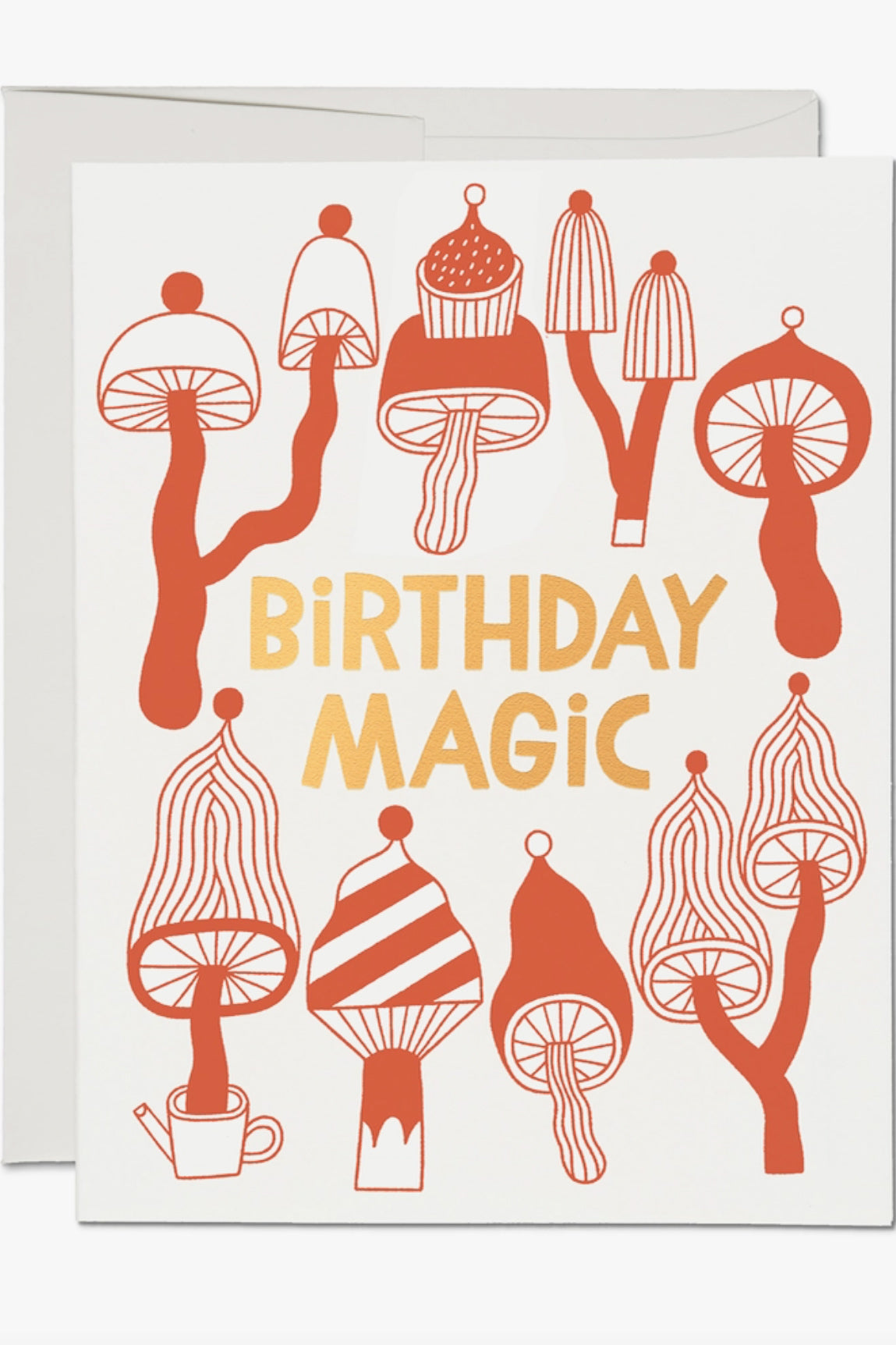 Red Cap Cards - Mushroom Magic Birthday Card