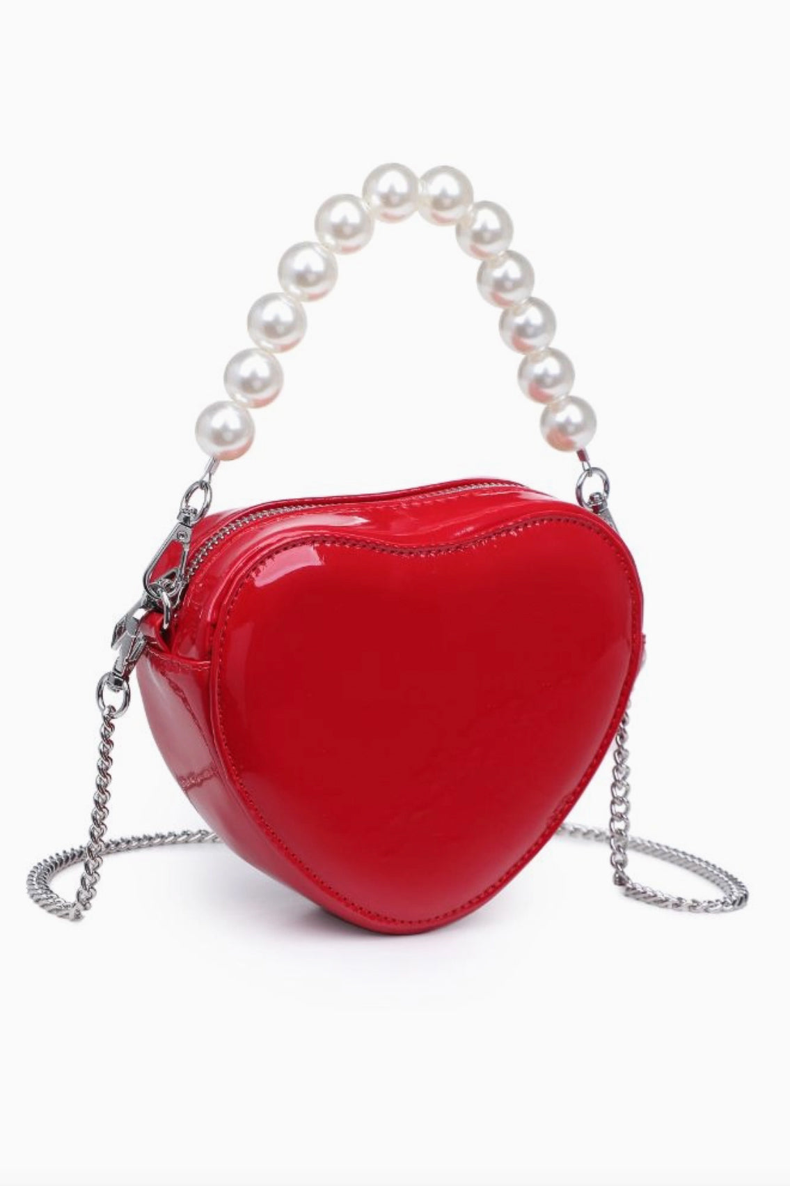 Mi Amore Heart Shaped Bag - Red