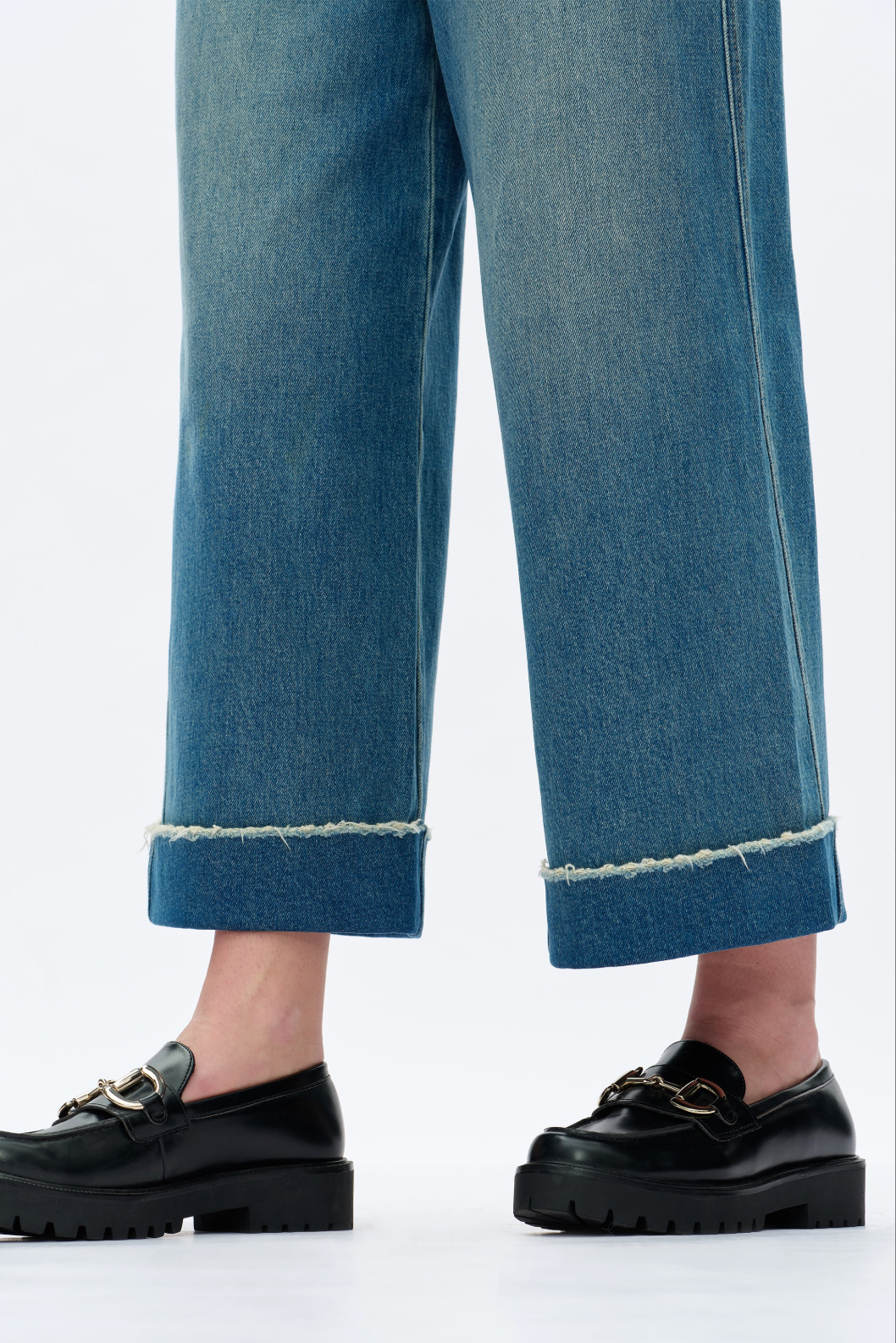High Rise Wide Leg Jeans - Vintage Medium Blue