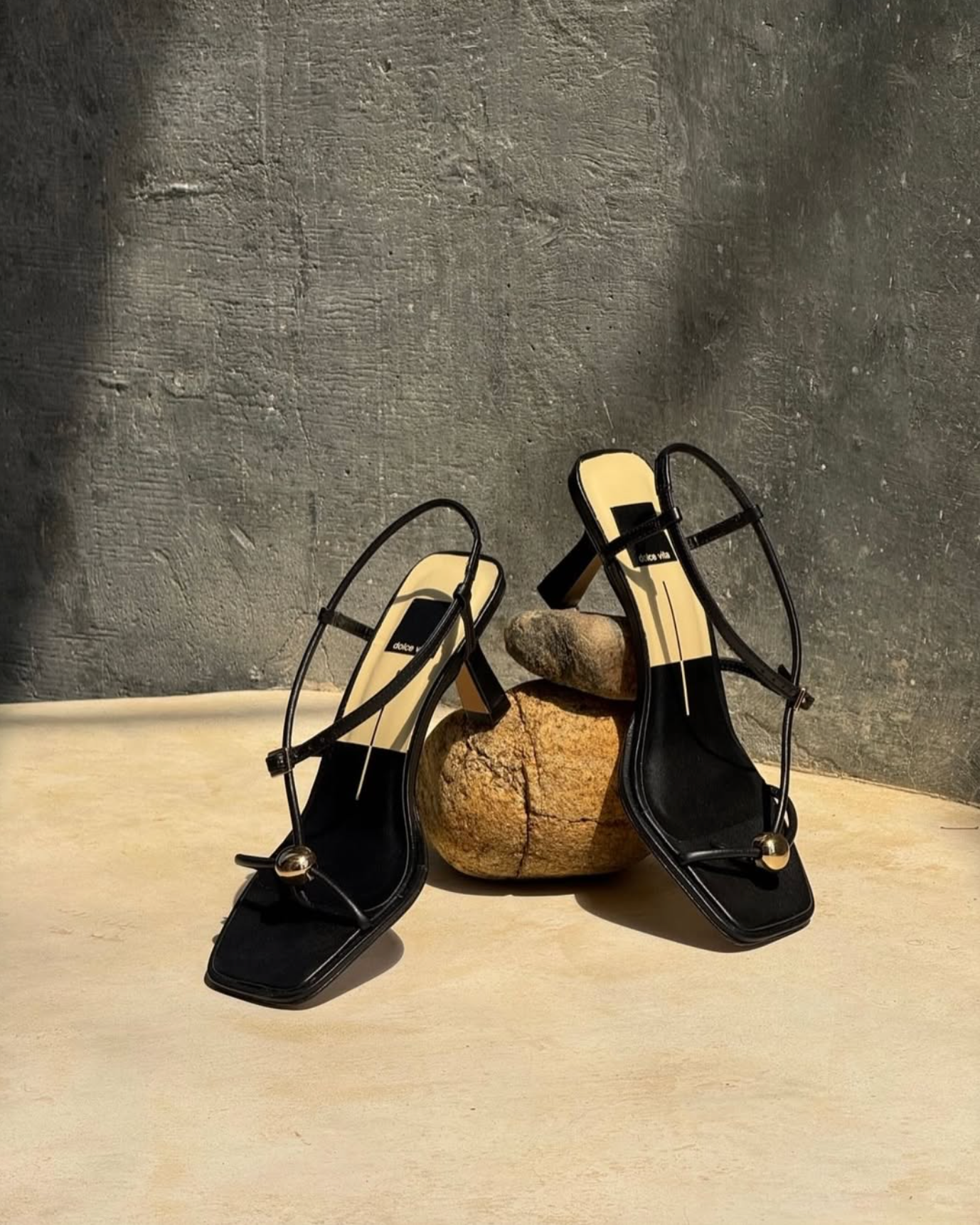 Dolce Vita Mylee Heels - Black Leather