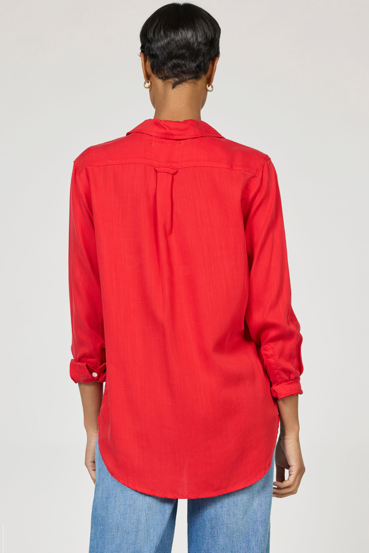 Galina Button Down Top - Salsa