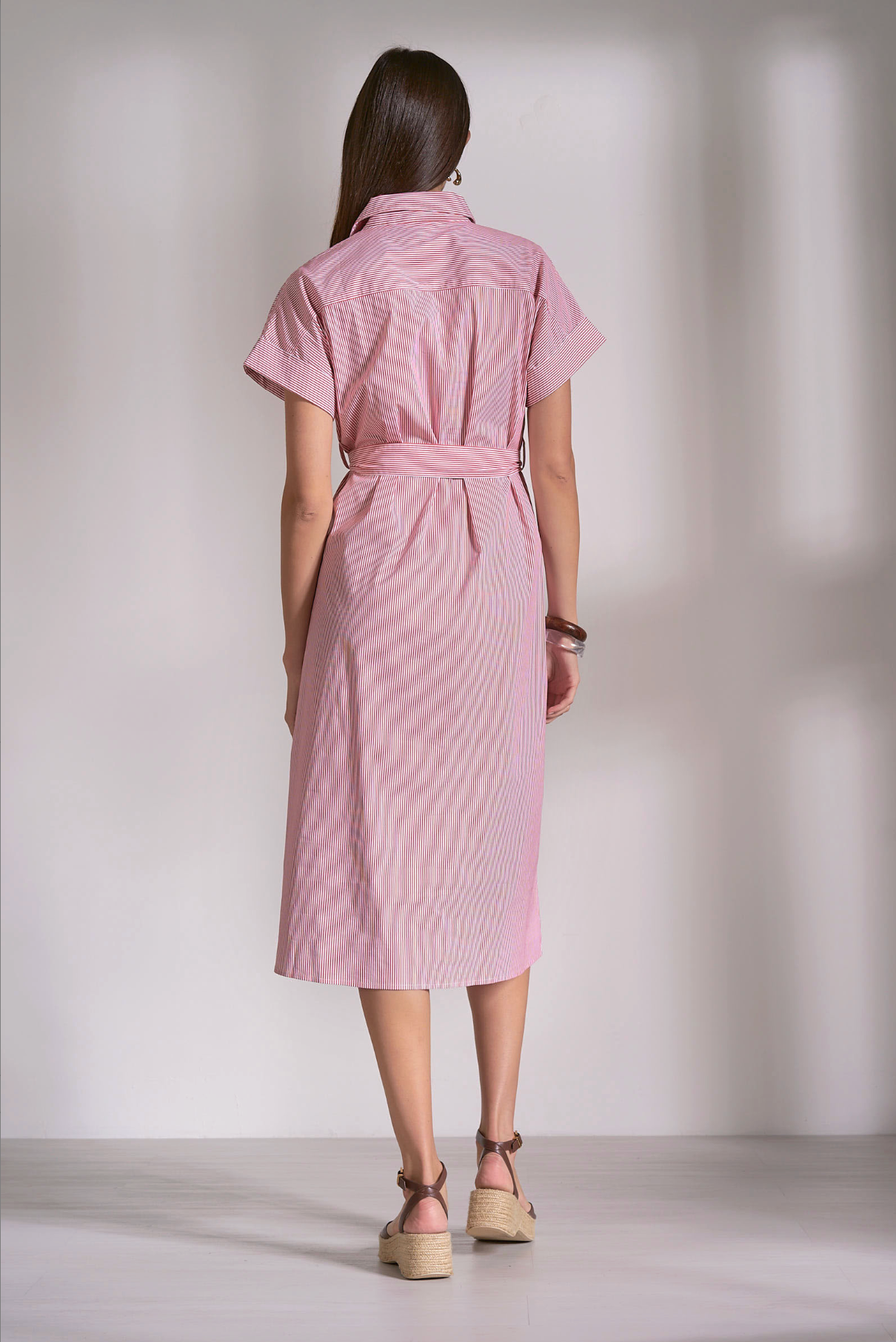 Iris Striped Midi Dress