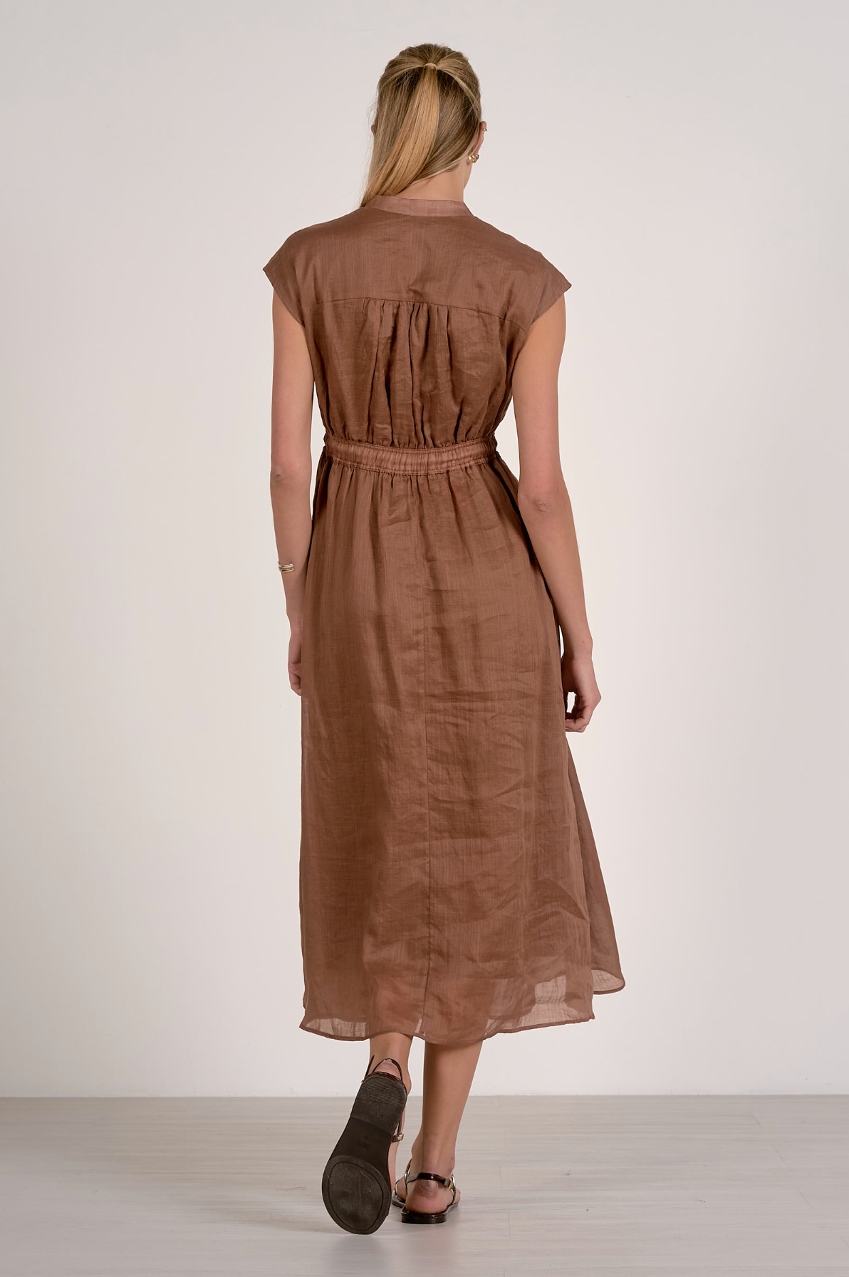 Lauren Midi Dress - Caramel