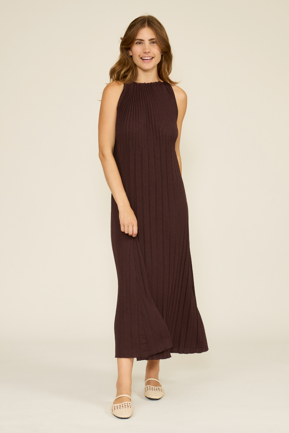 brown halter midi dress Selene XS Size:Men's 11.5 hp2 18 Most Beautiful Floral while the inner lining