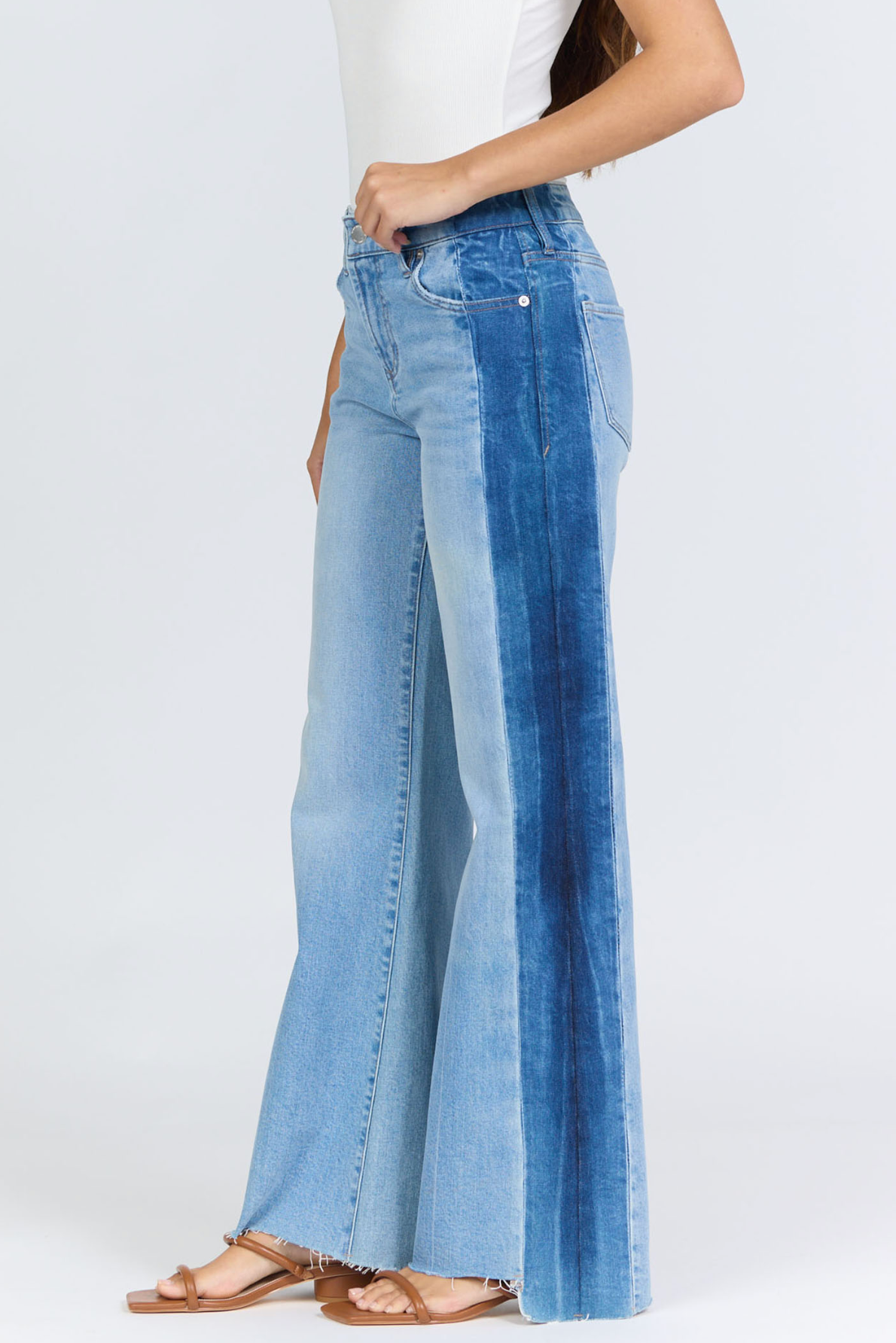Fiona High Rise Wide Leg Jeans - Tana