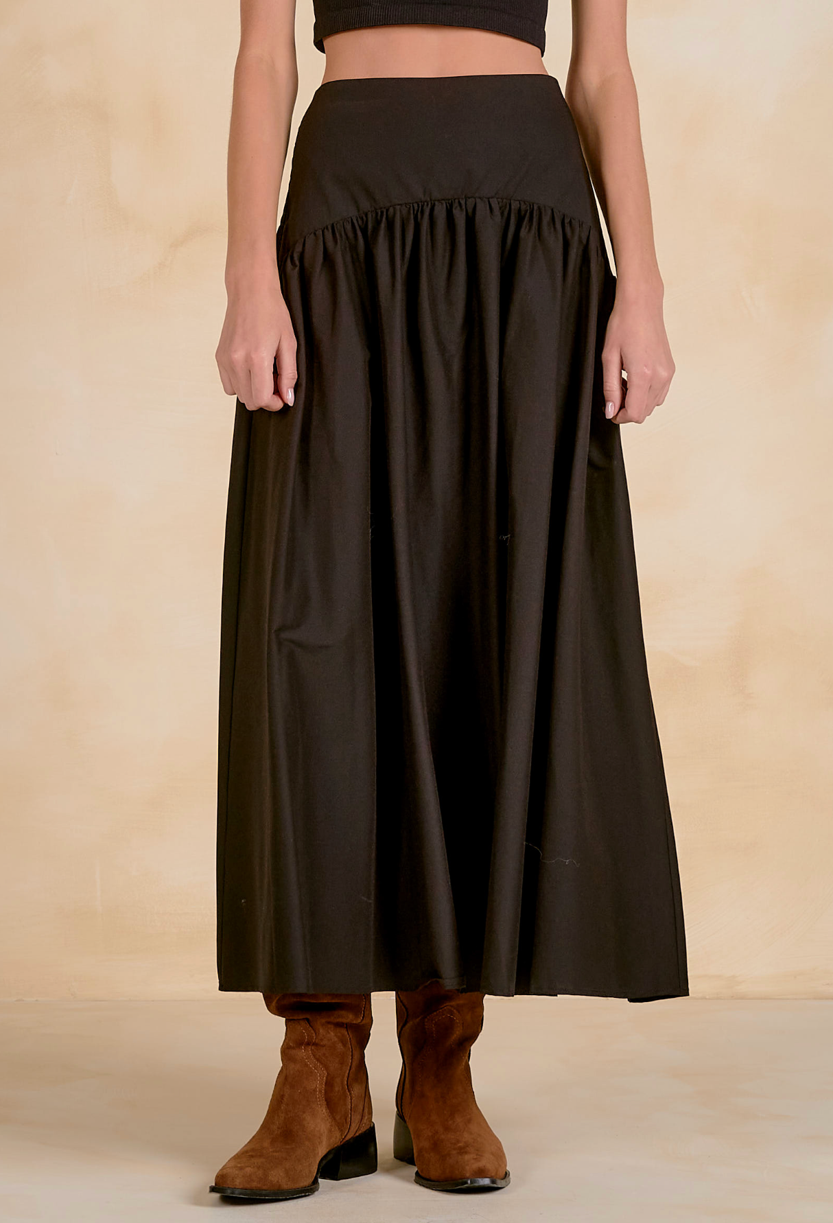 Claudia Maxi Skirt - Black