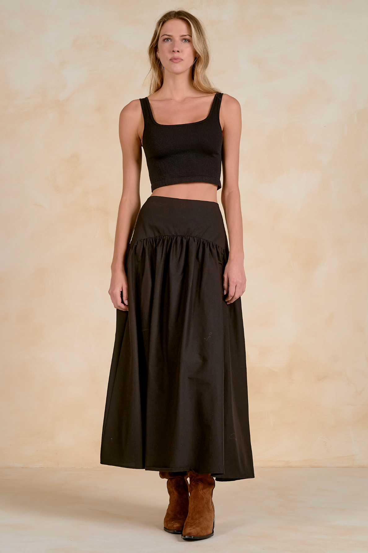 Claudia Maxi Skirt - Black