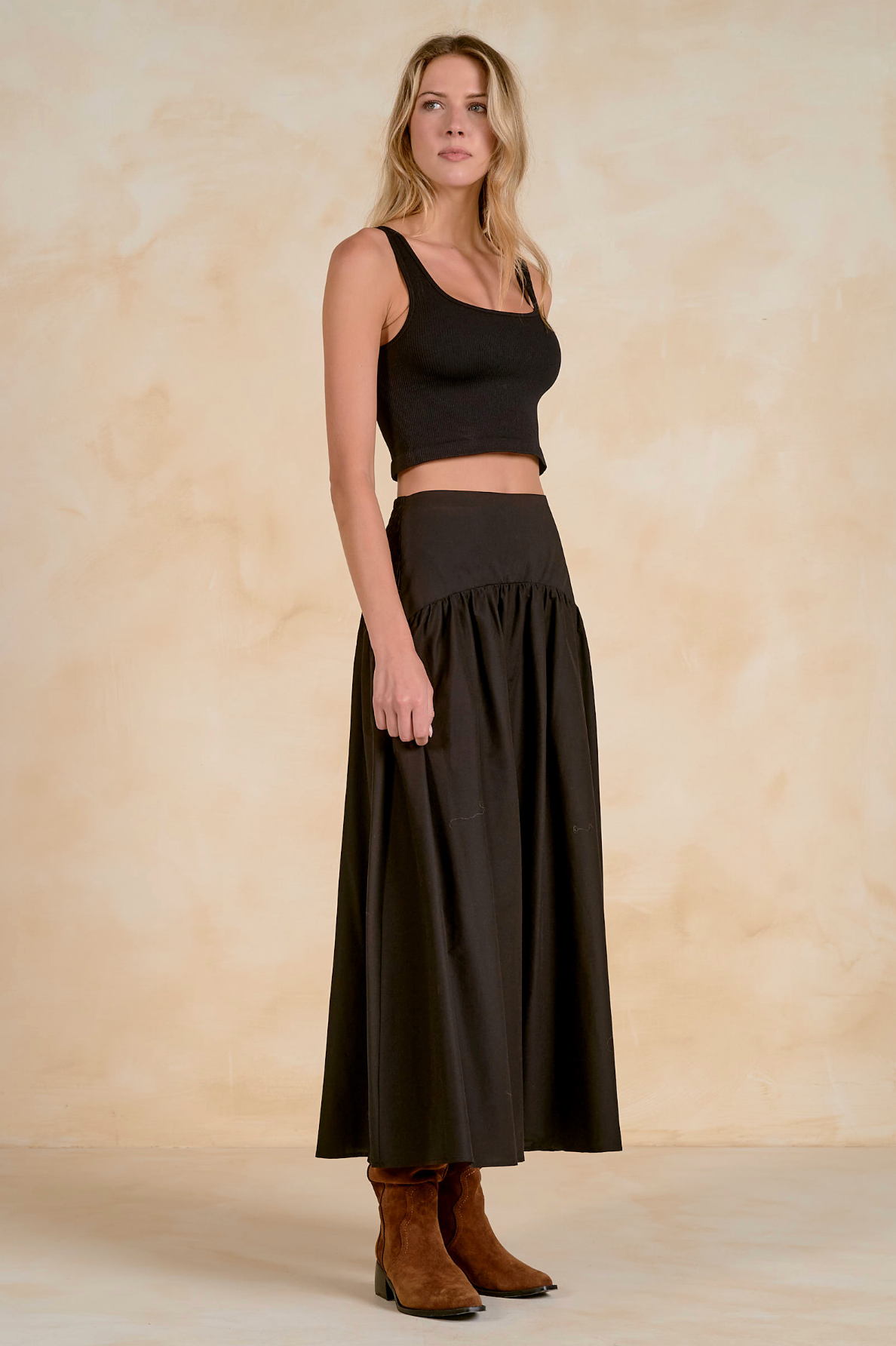 Claudia Maxi Skirt - Black