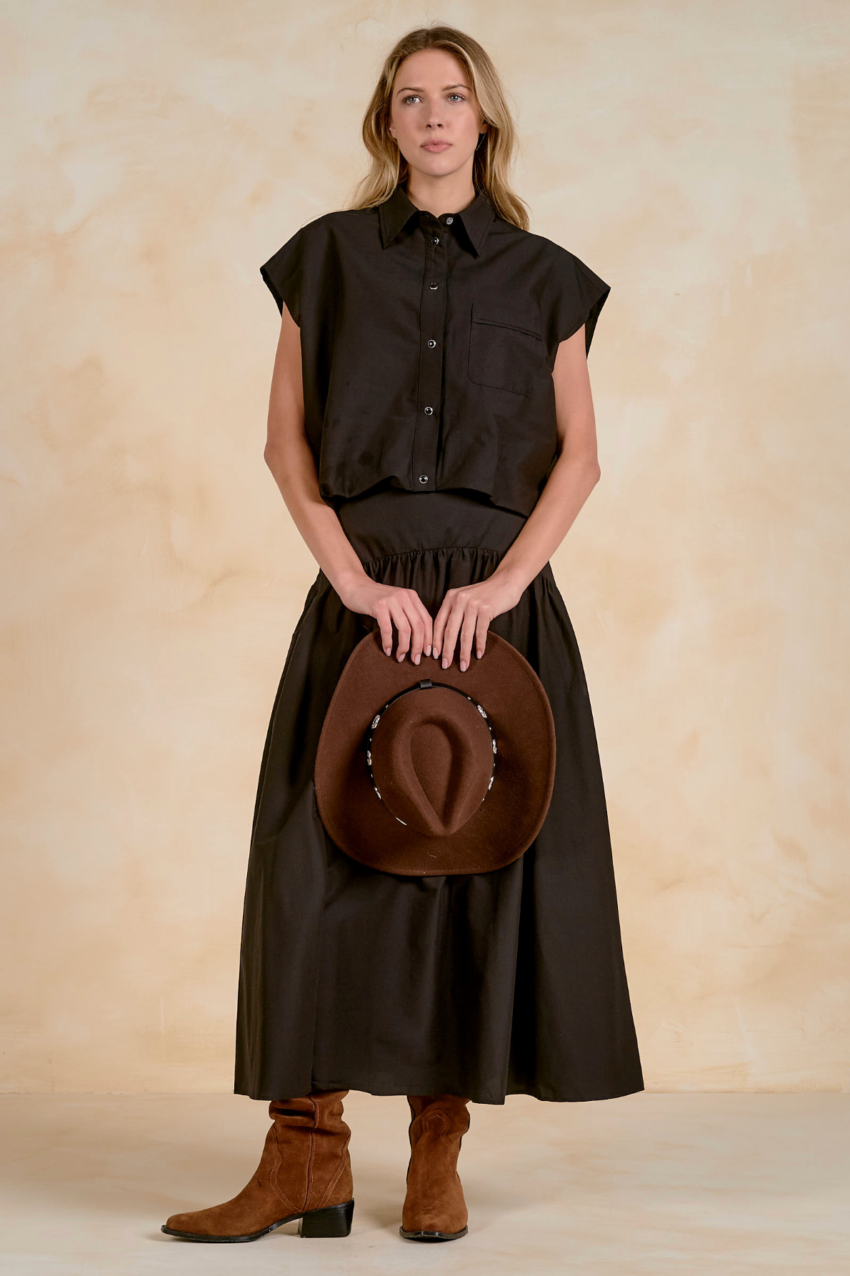 Claudia Maxi Skirt - Black