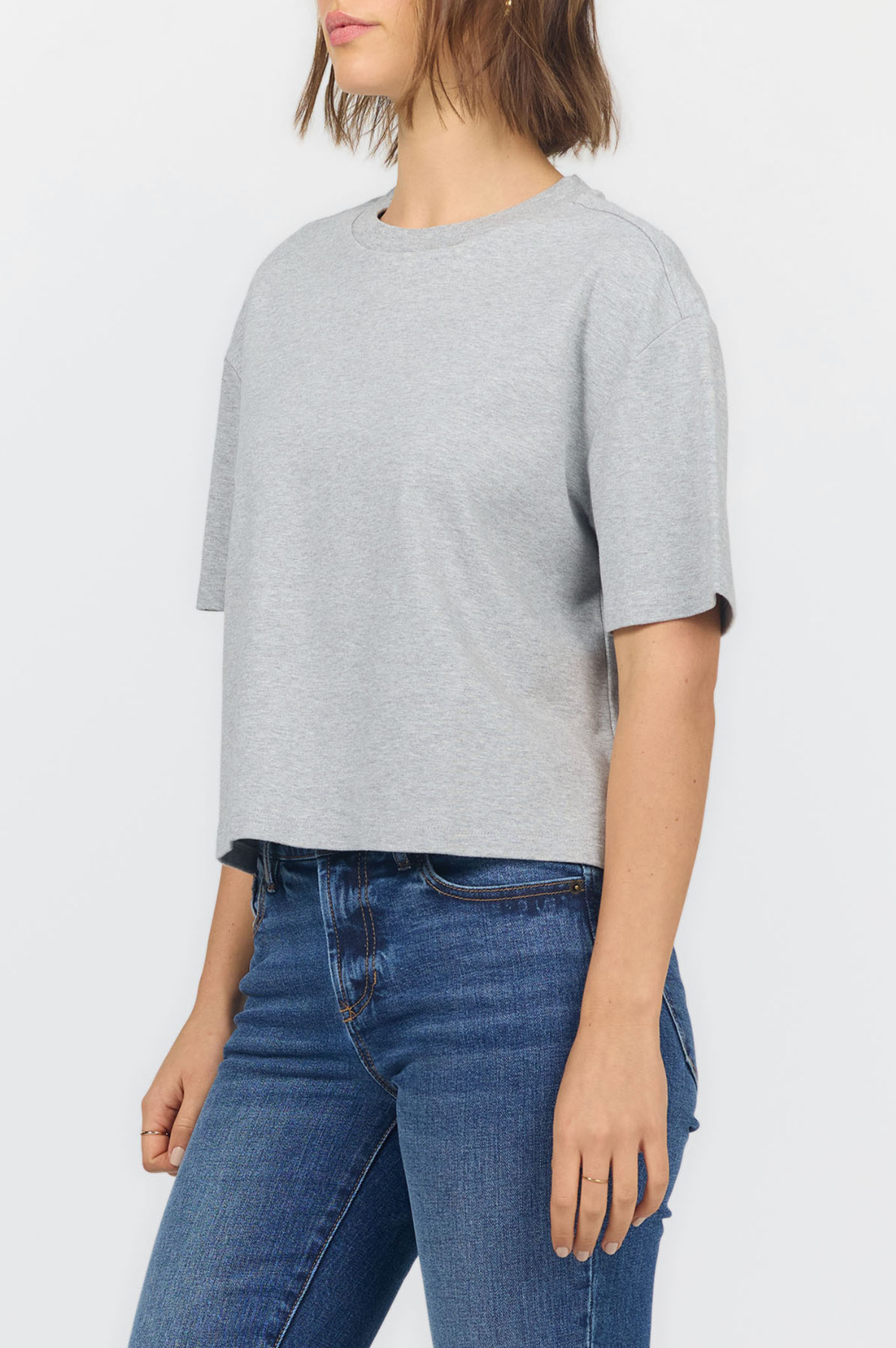 Maddox Jersey Tee - Heather Grey