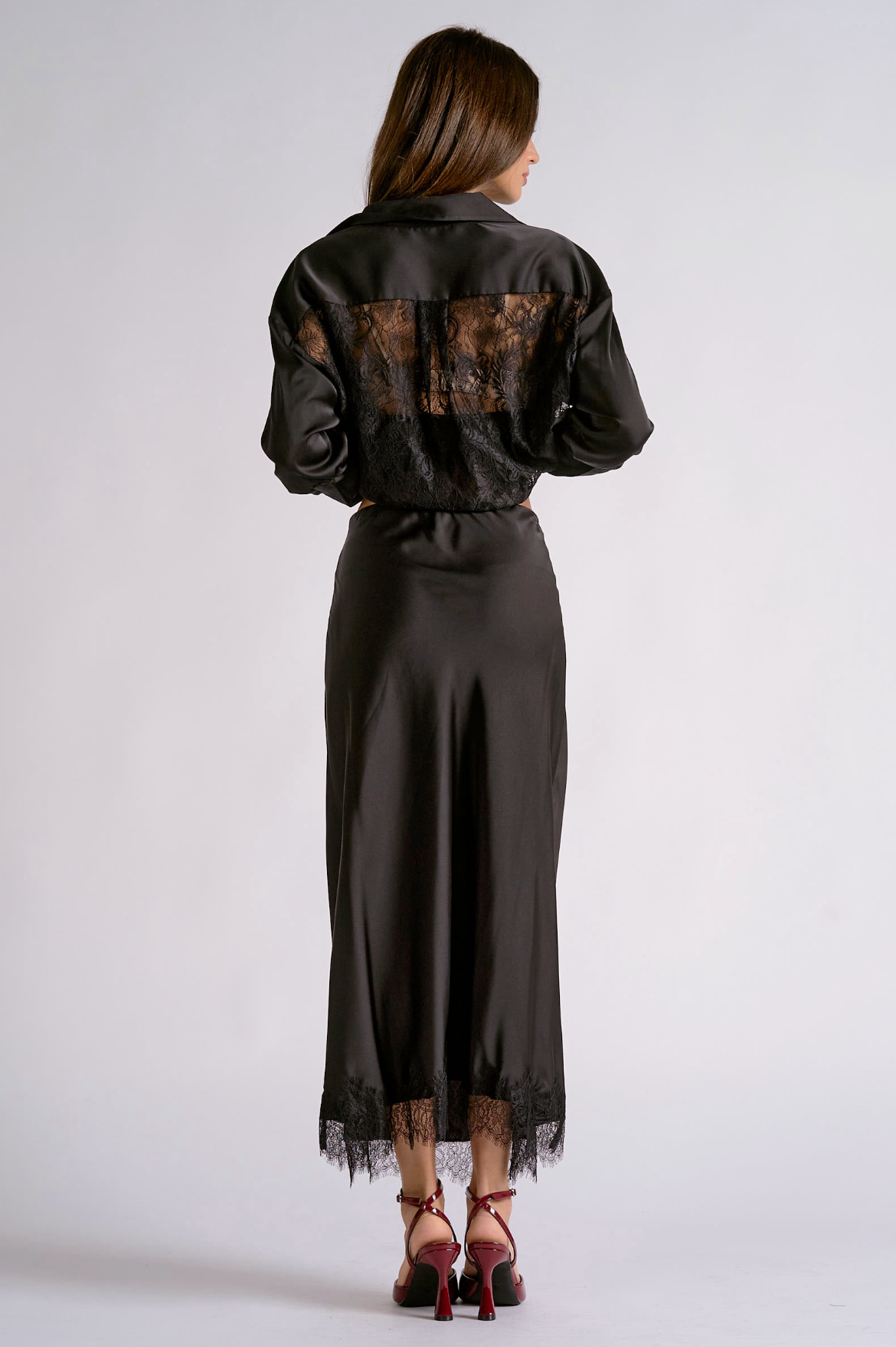 Ria Maxi Skirt - Black