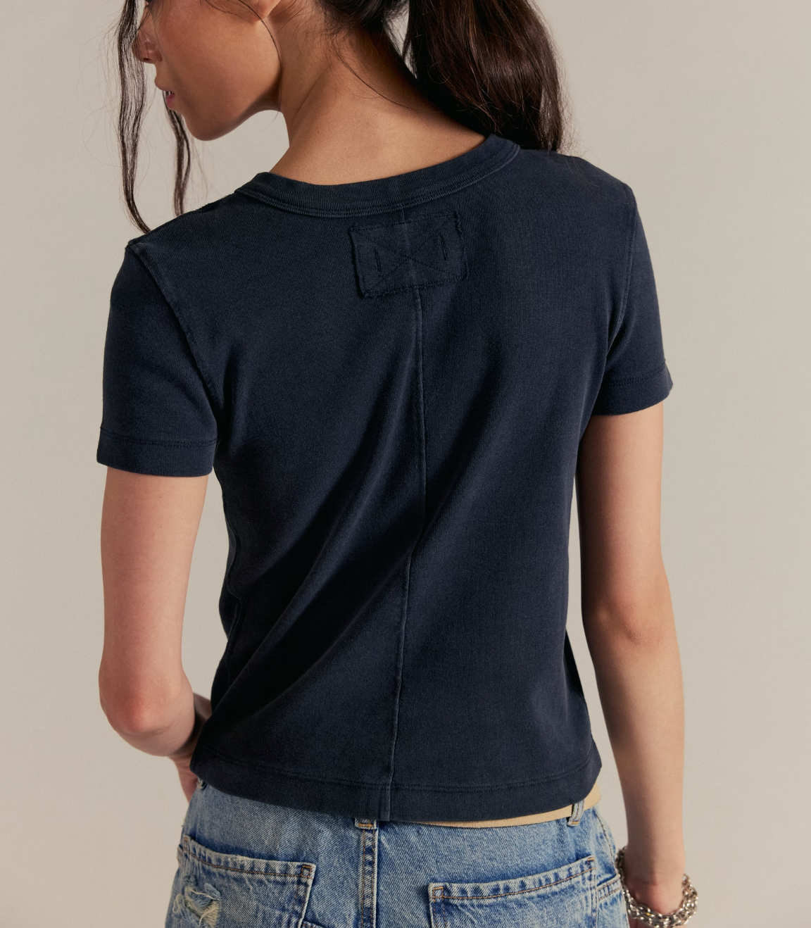 Free People - Atlas Crew Tee - Black