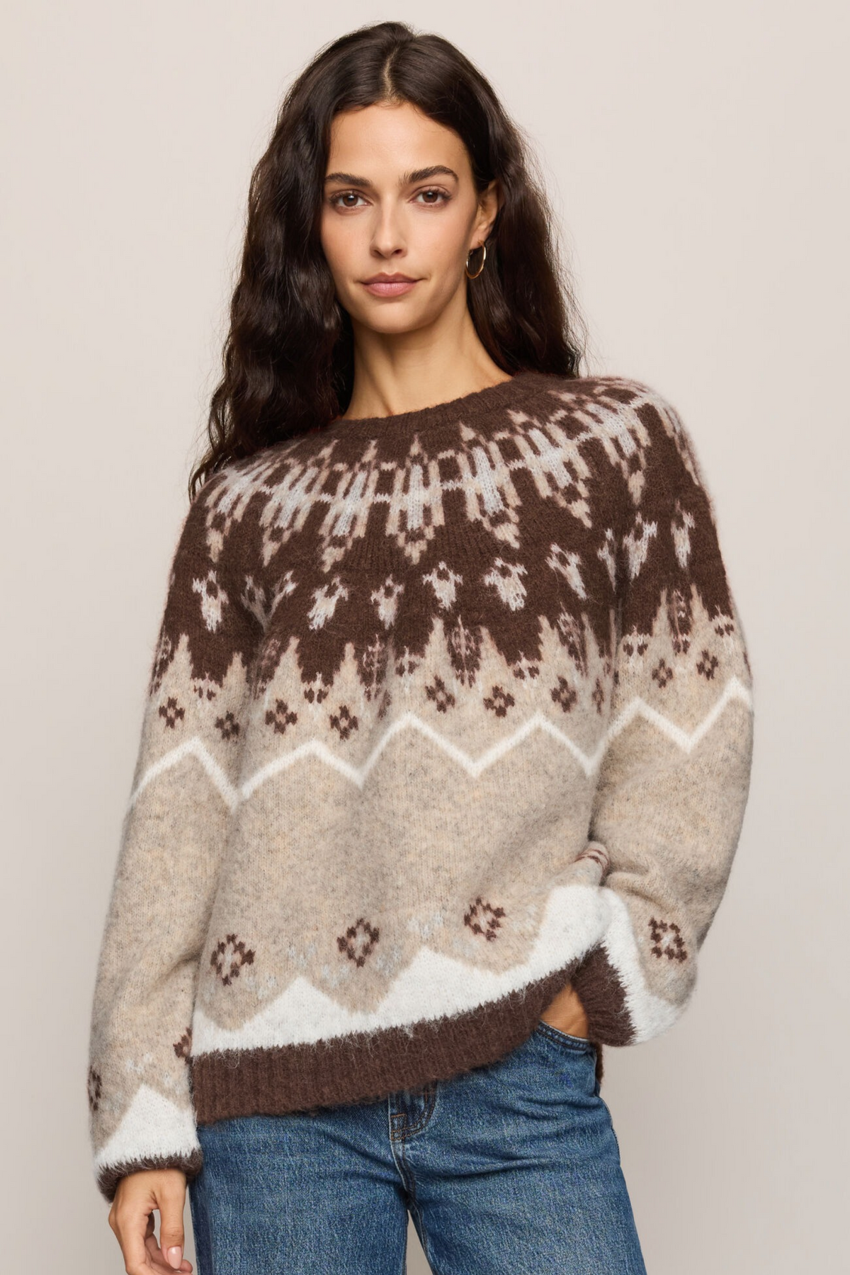 Z Supply - Laissez Faire Isle Sweater - Frosted Pearl