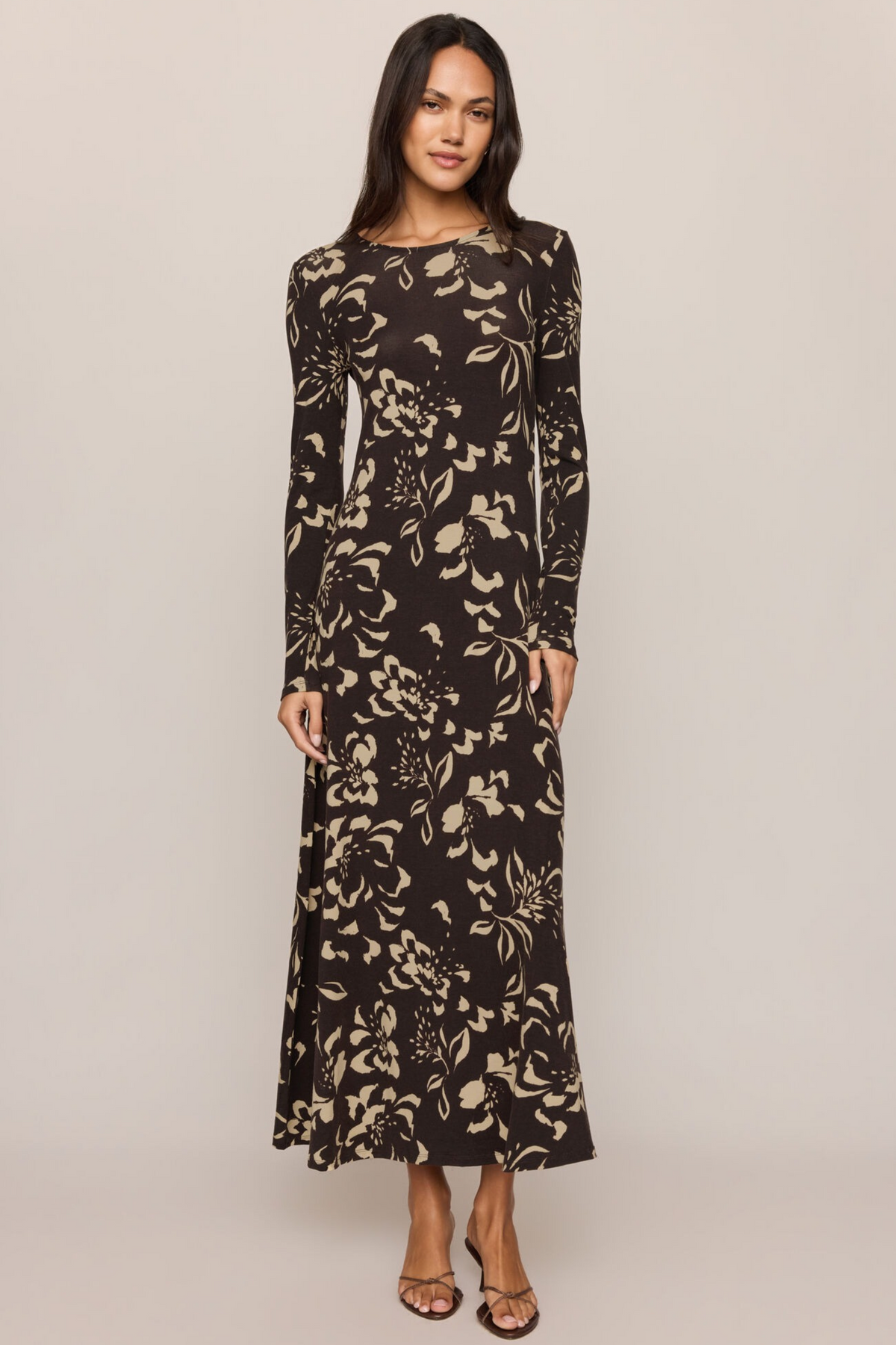 Z Supply - Lilian Freya Floral Dress - Dark Roast