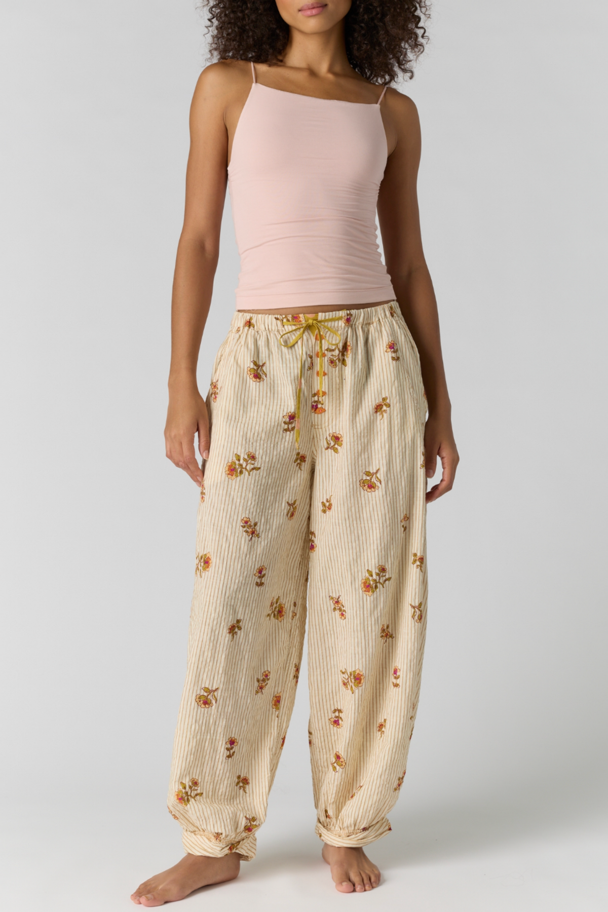 Free People - On Repeat Pj Pants - Ivory Floral