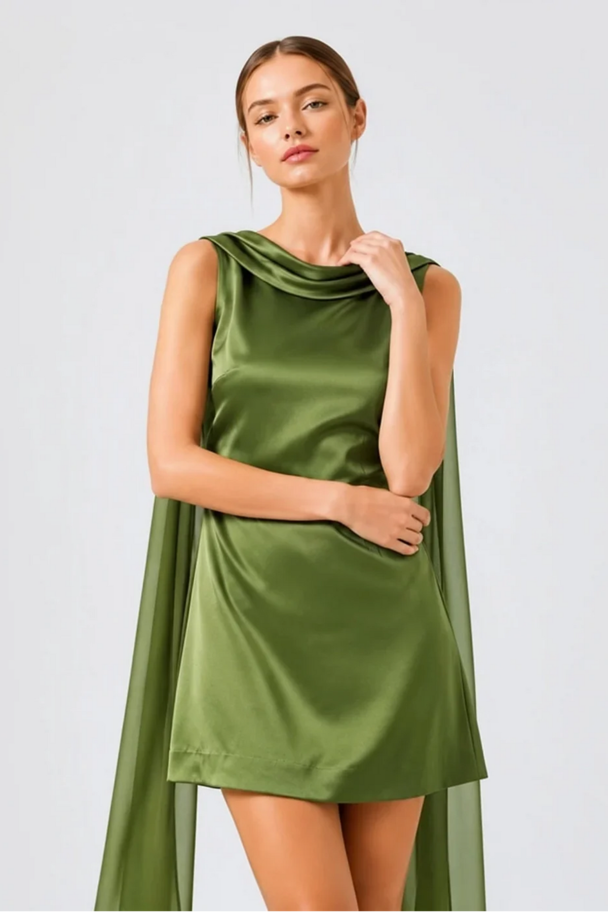 Camille Mini Dress - Olive