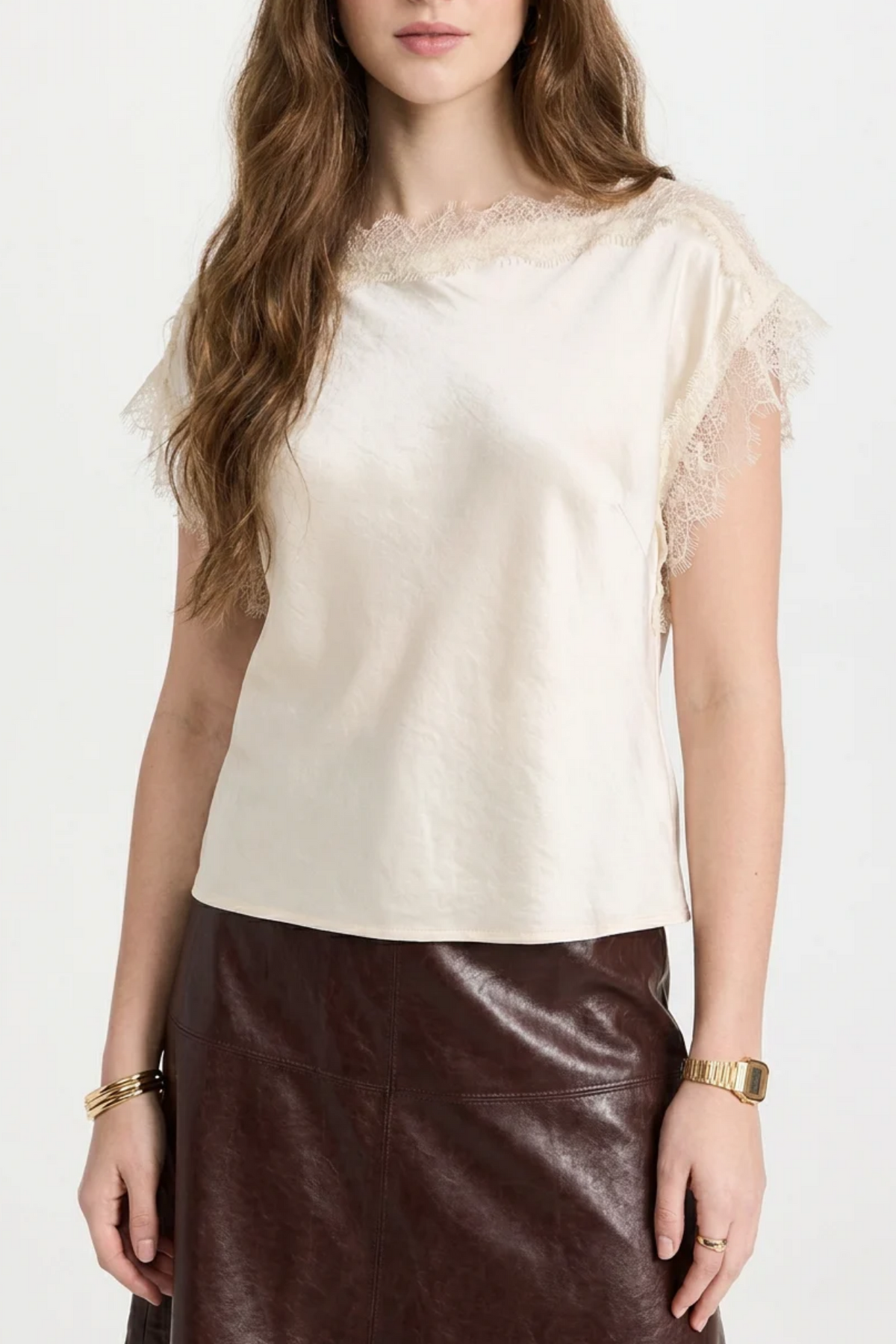 Chris Lace Trim Top