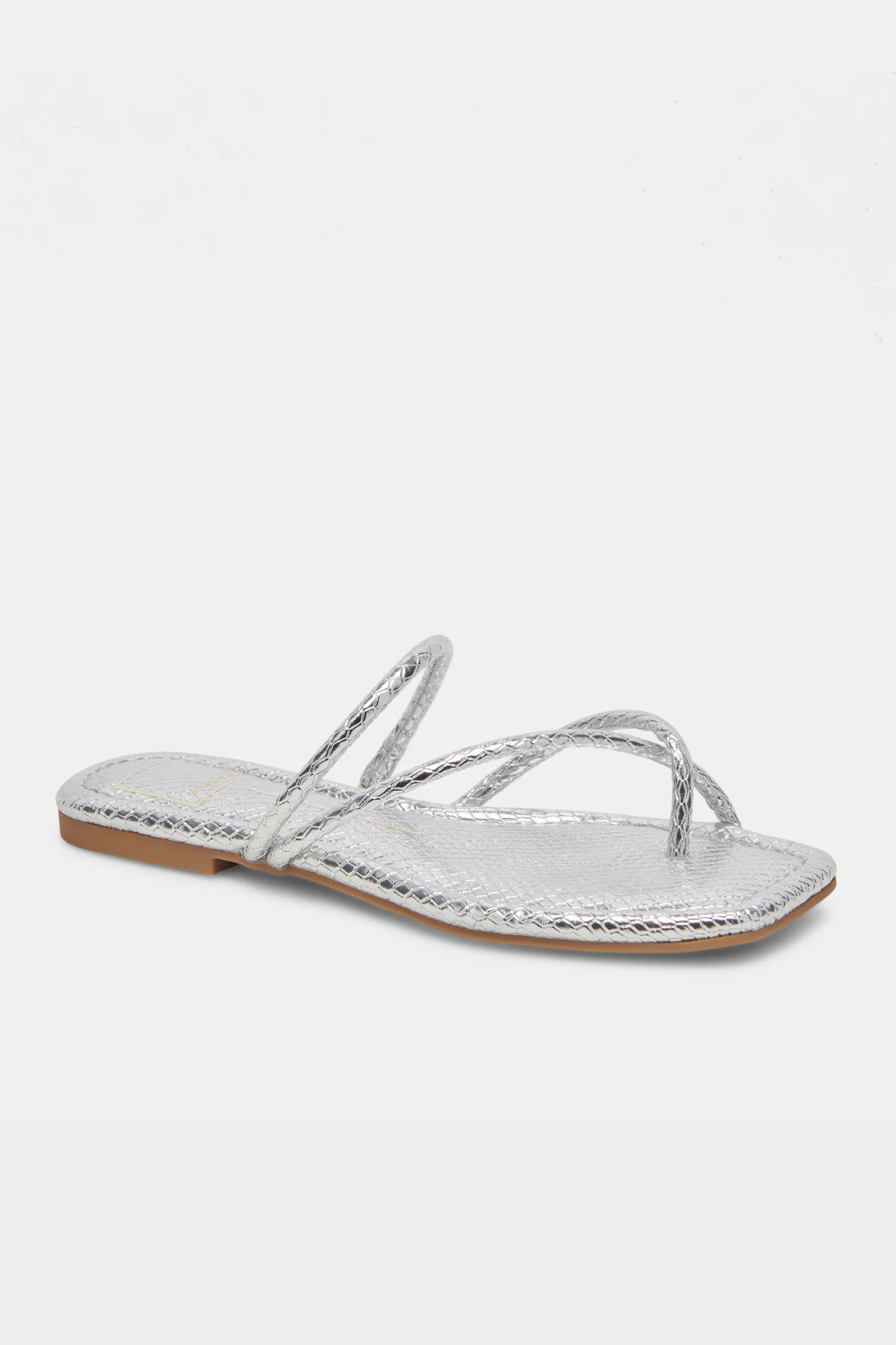 Dolce Vita Leanna Sandal - Silver Embossed Stella