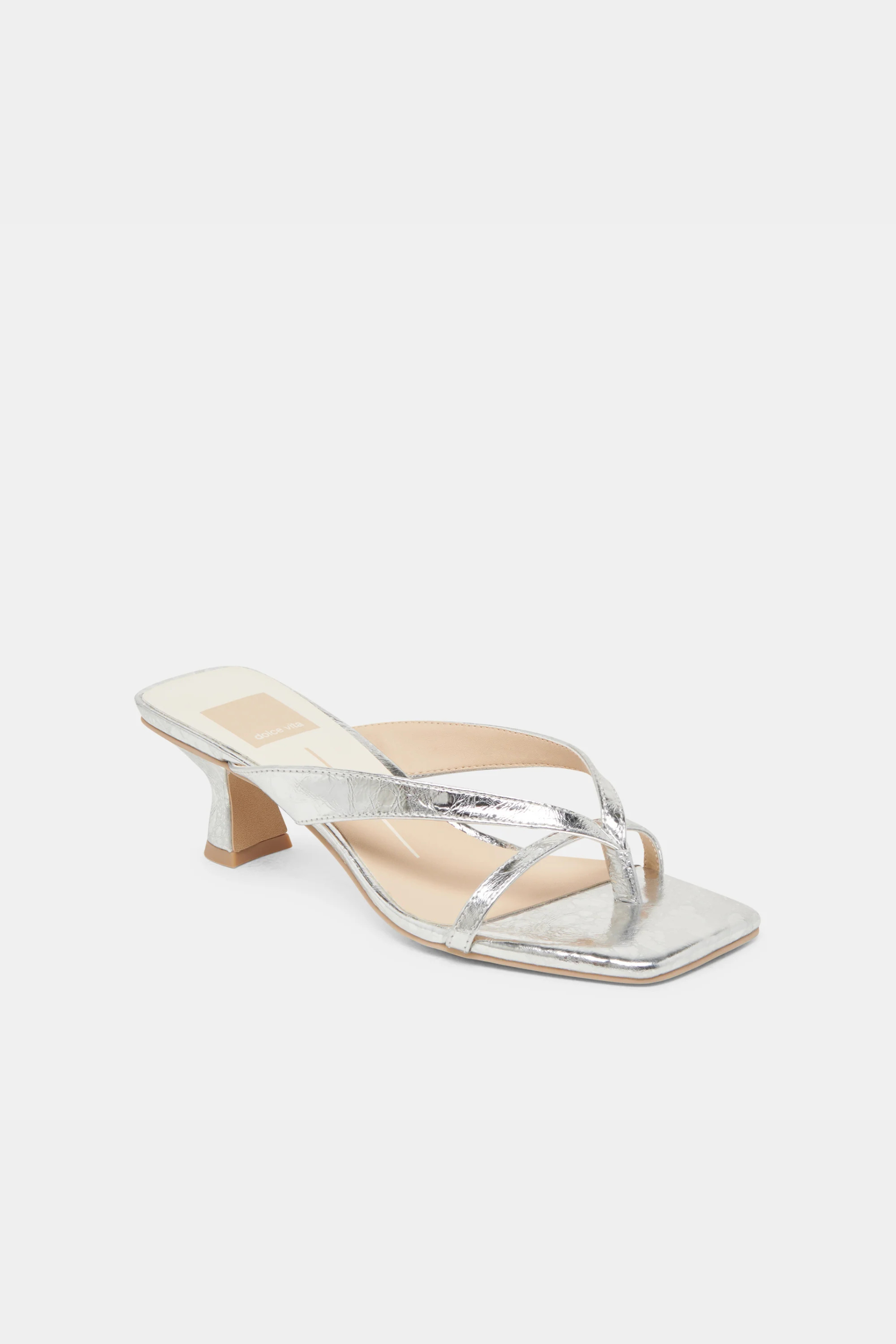 Dolce Vita Brevel Heels - Silver Leather