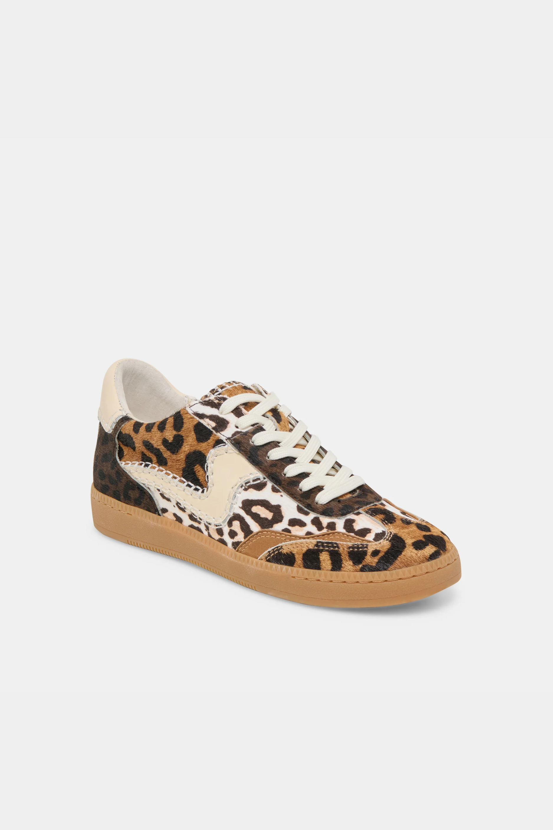 Dolce Vita Notice Stitch Sneakers - Leopard Multi Calf Hair