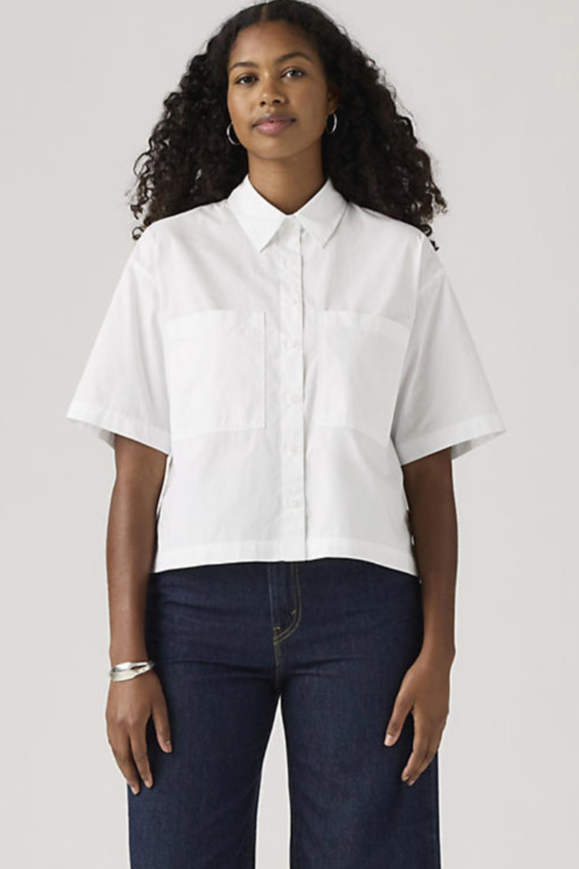 Levi's Harlie Cropped Shirt - Bright White
