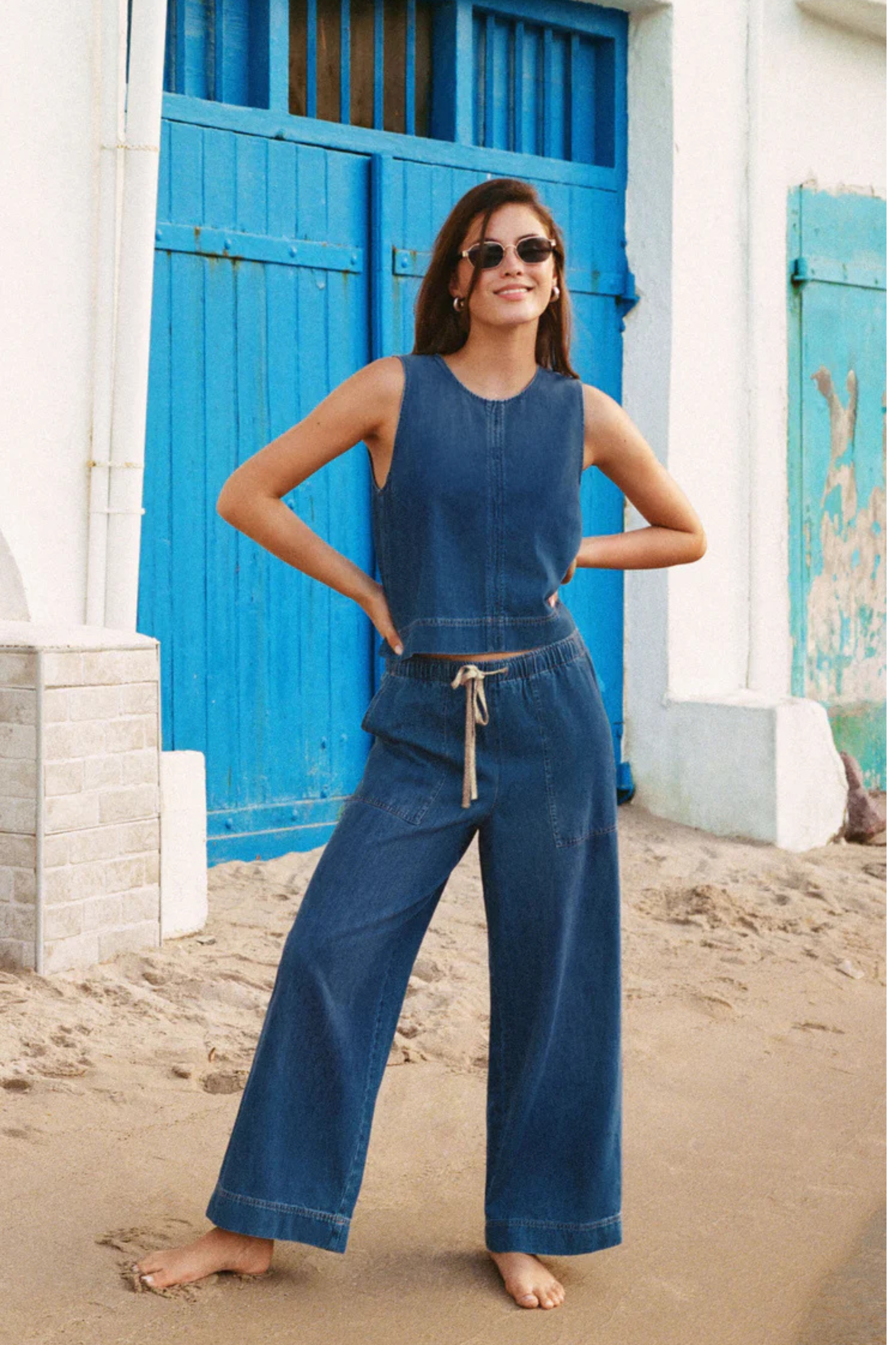 Z Supply Daycation Denim Utility Pant - Deep Water