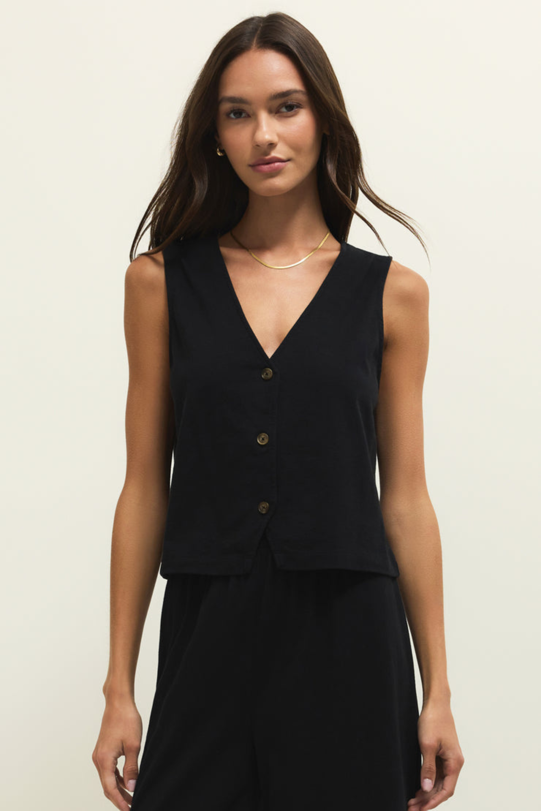 Z Supply Noelle Jersey Top - True Black