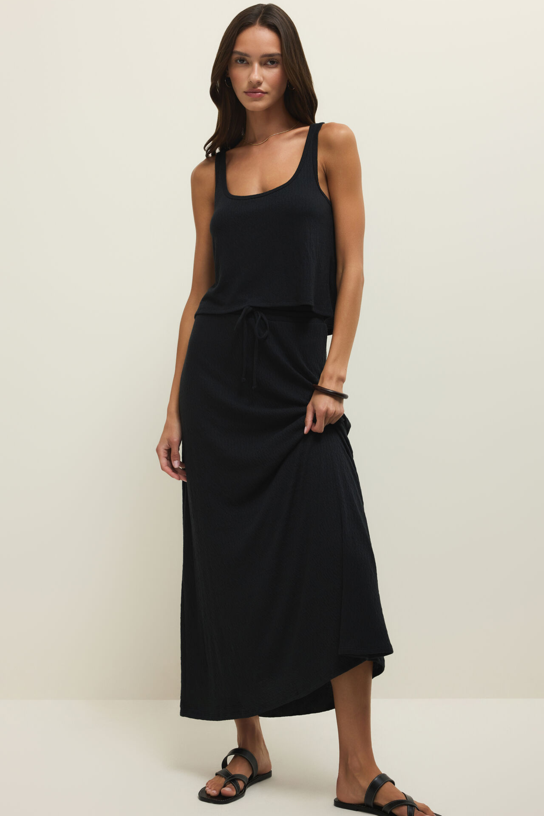 Z Supply Idris Maxi Skirt - Black