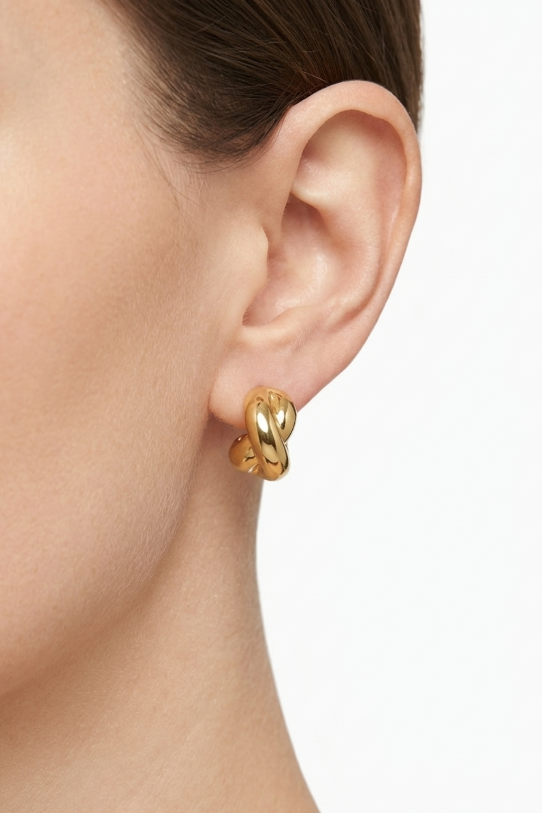18K Violet Knot Earrings