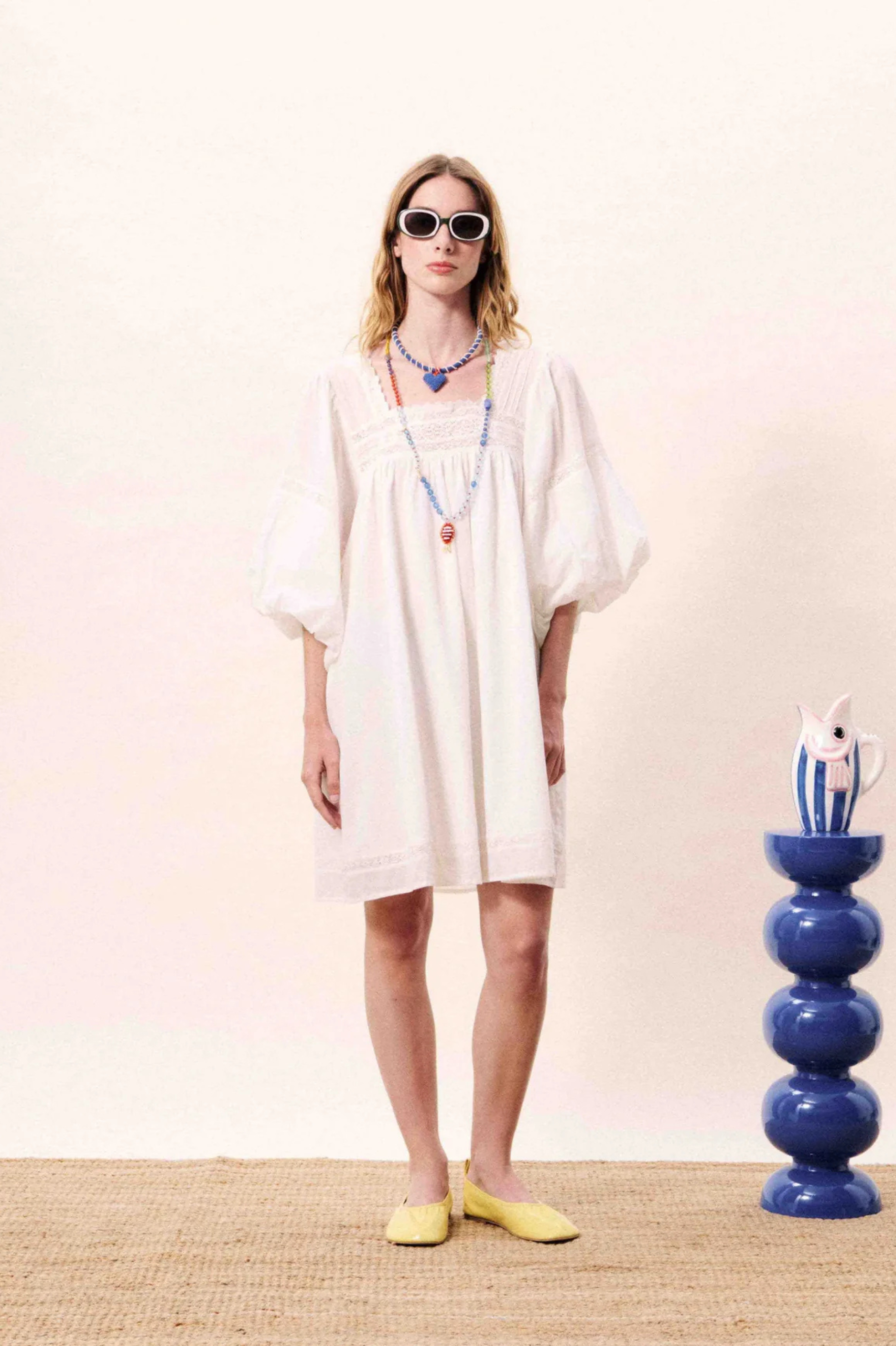 FRNCH Lorelei Dress - Creme