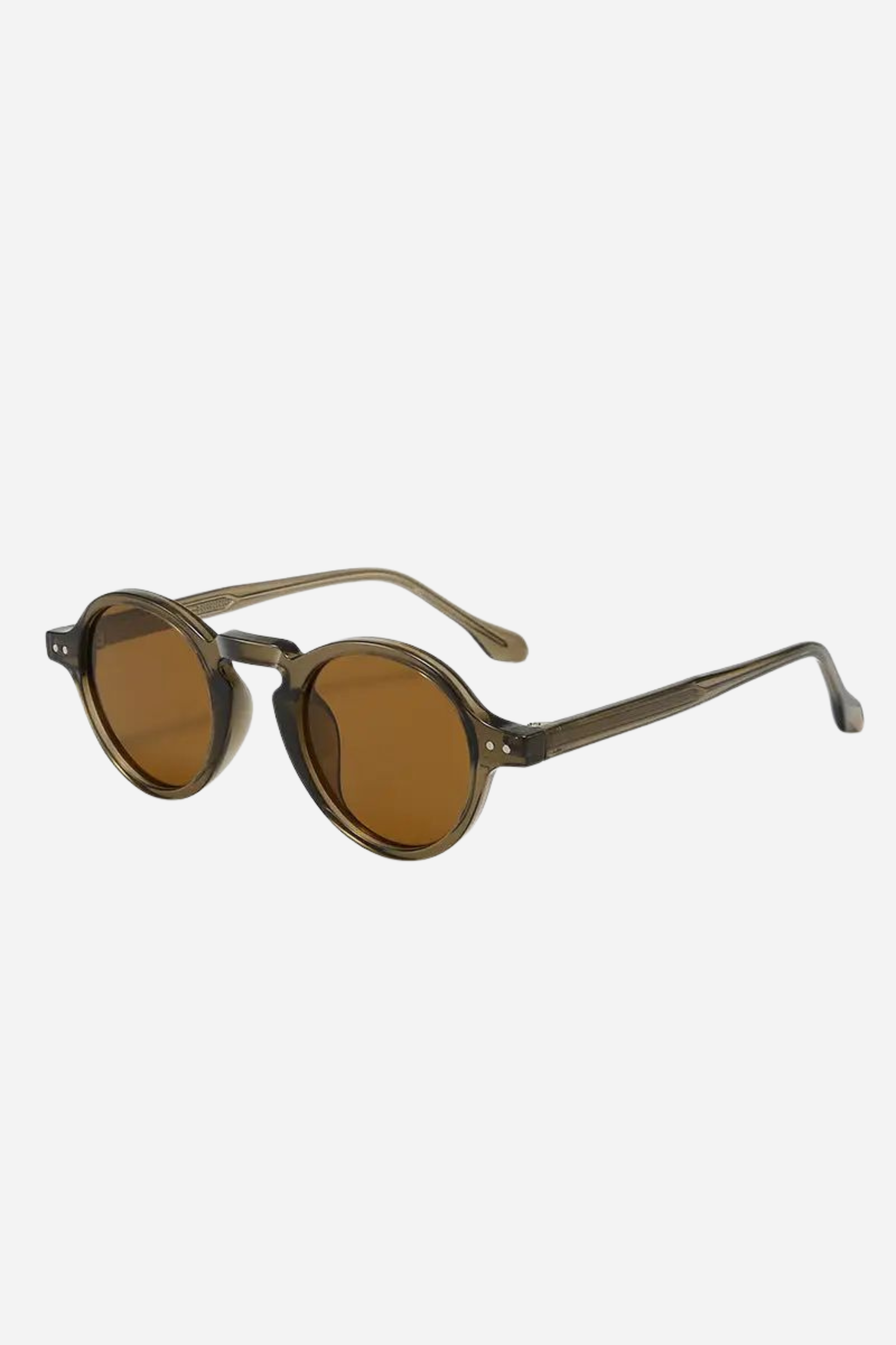 Retro Round Sunglasses - Tea