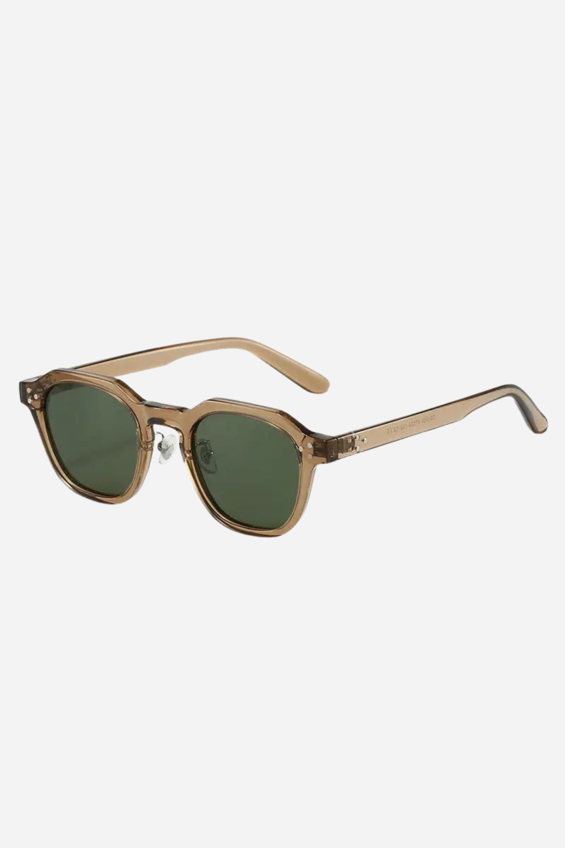Retro Round Sunglasses - Brown