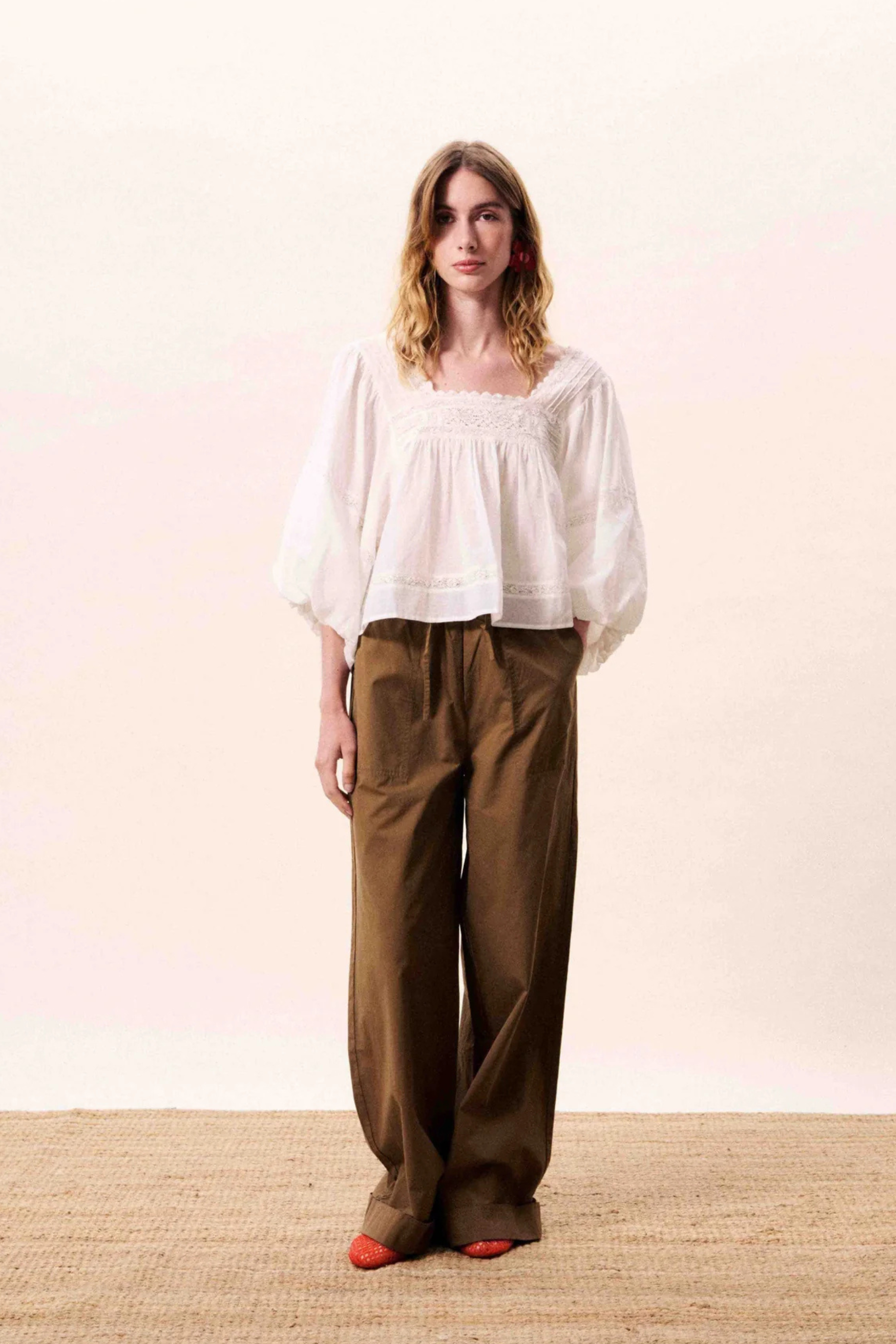FRNCH Fluvia Blouse - Creme