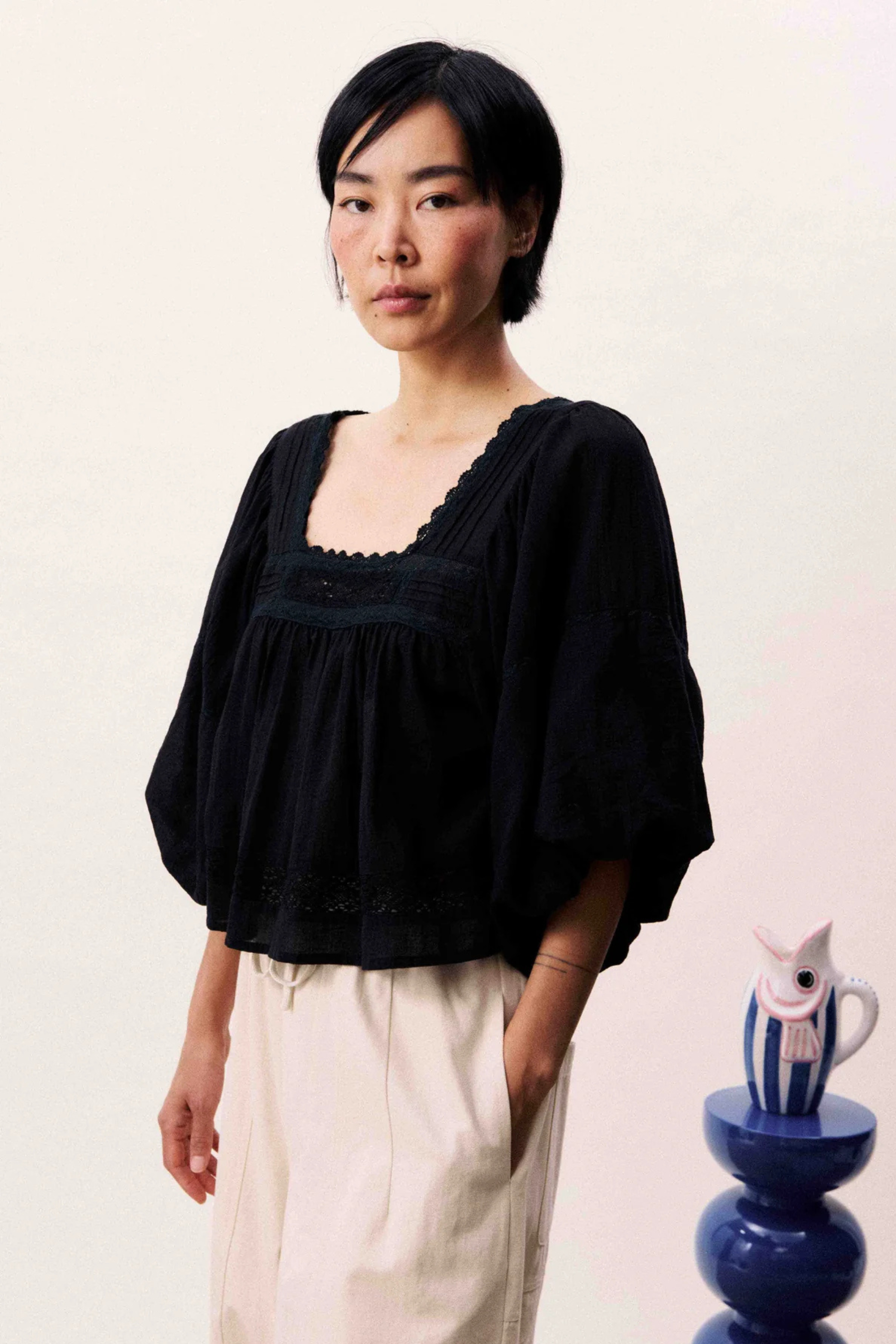 FRNCH Fluvia Blouse - Noir