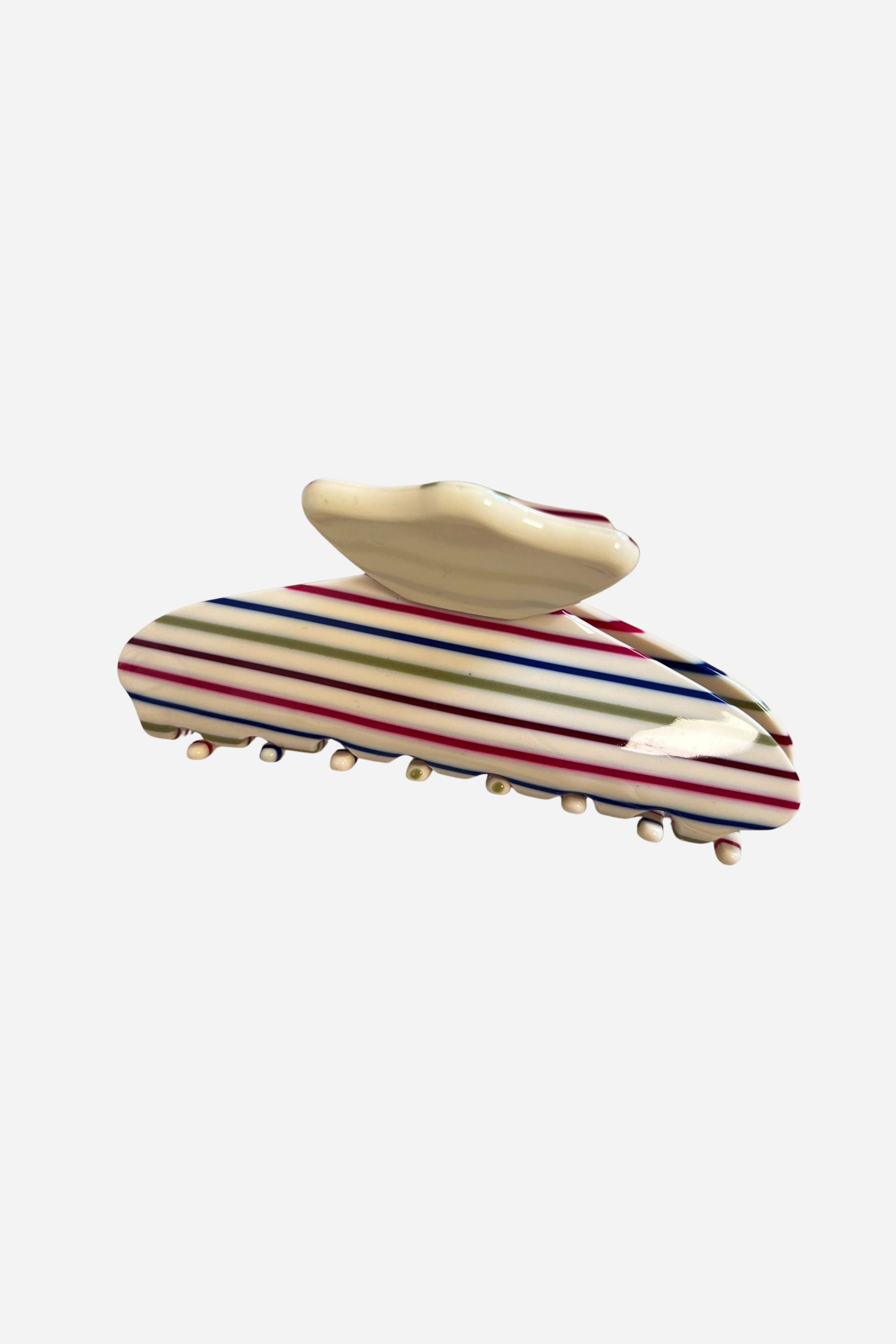 Rainbow Striped Claw Clip