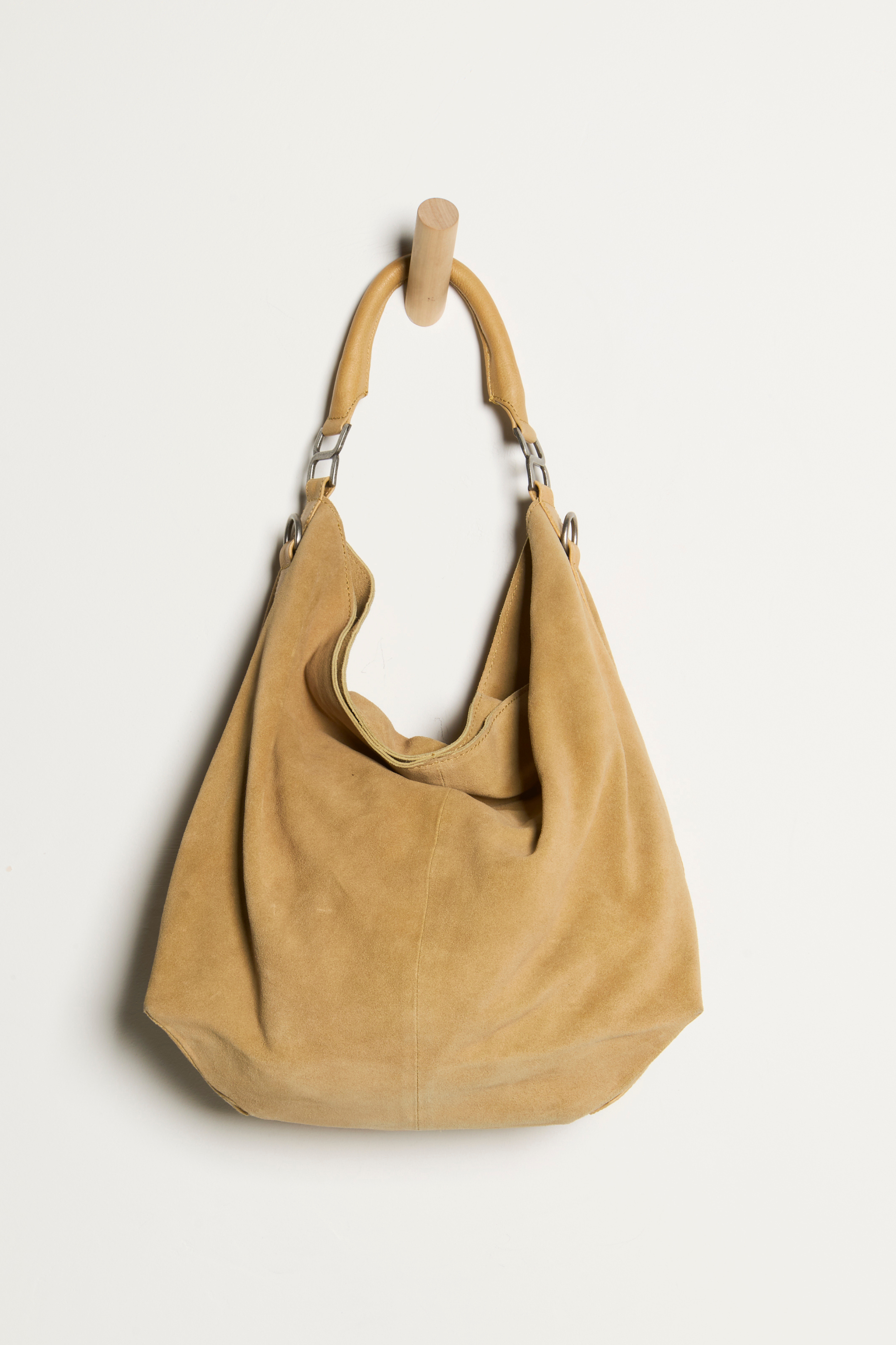 Free People Suzie Suede Slouch Tote - Harvest Gold