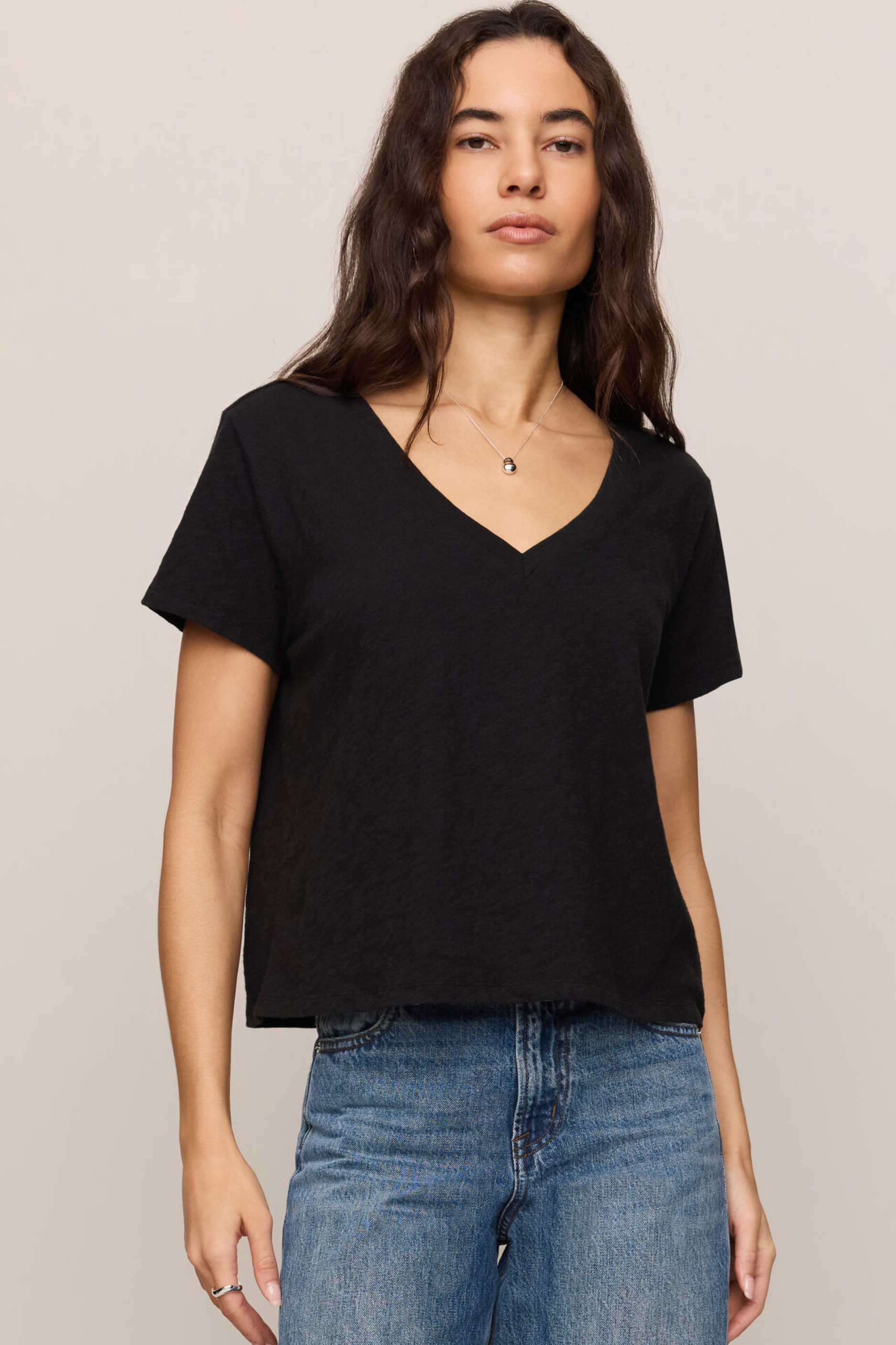 Z Supply Nomad V Neck Tee - Black