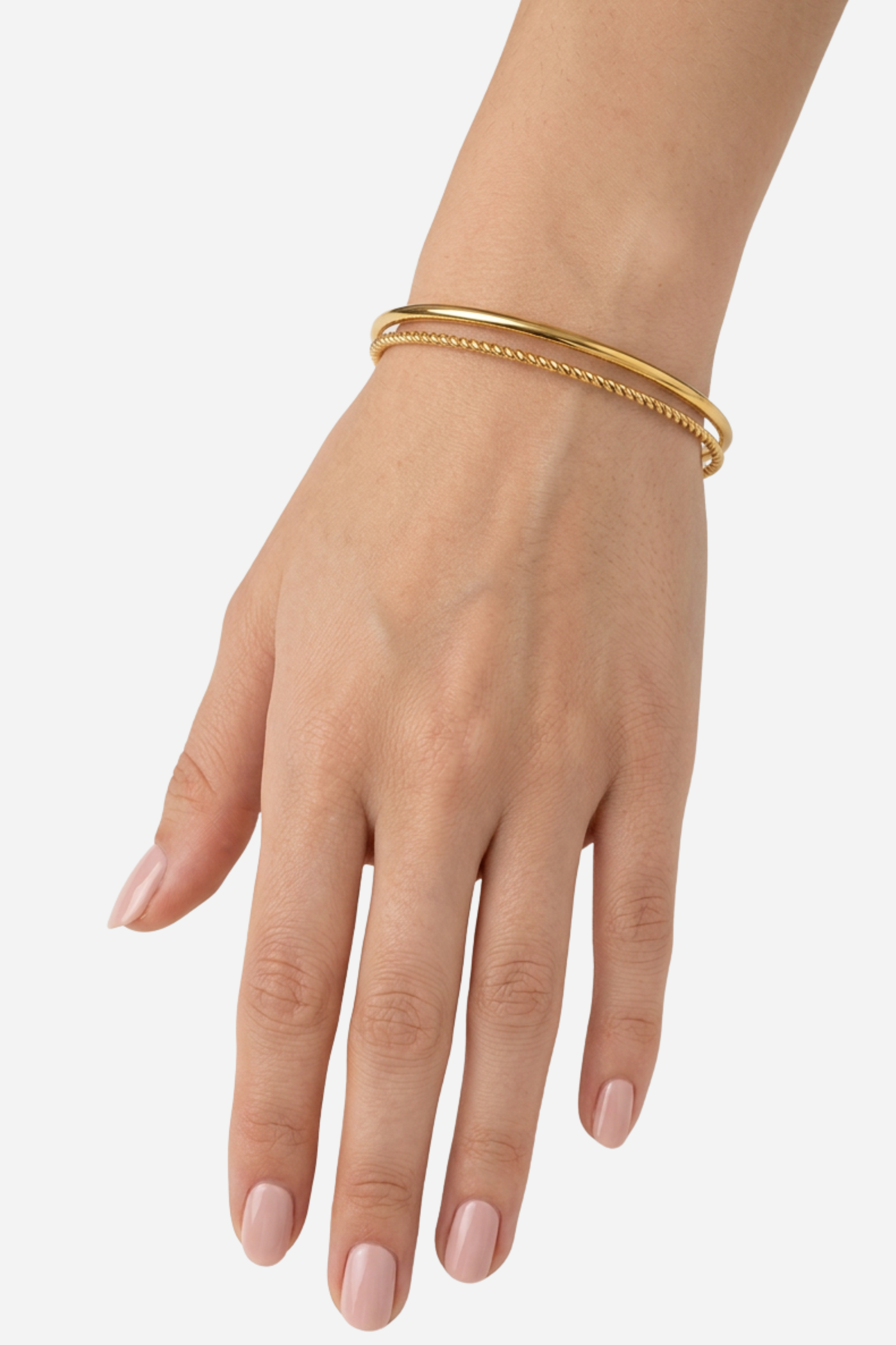 18K Sadie Stacked Cuff Bracelet