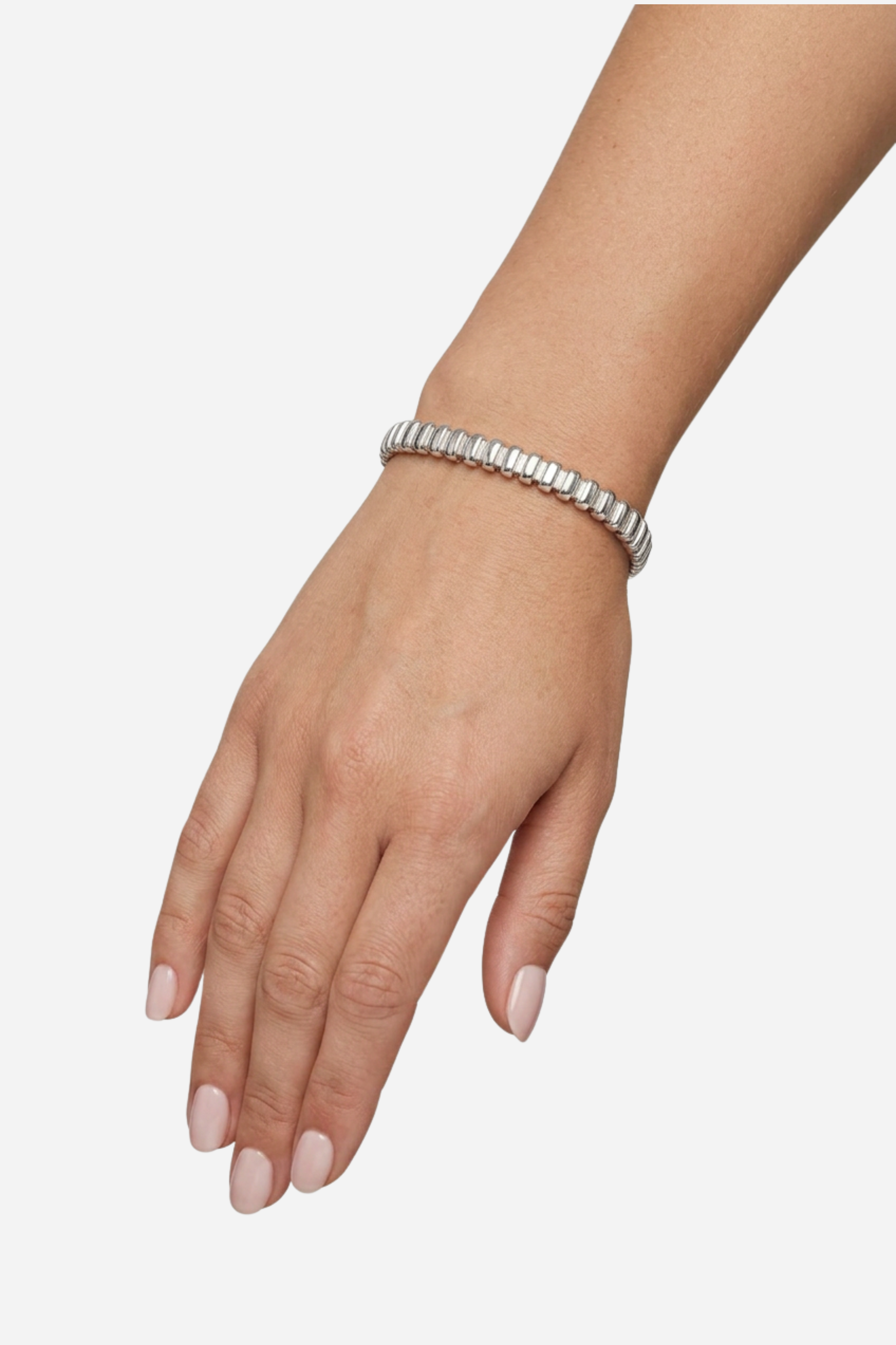 18K Ivy Bangle Bracelet - Silver