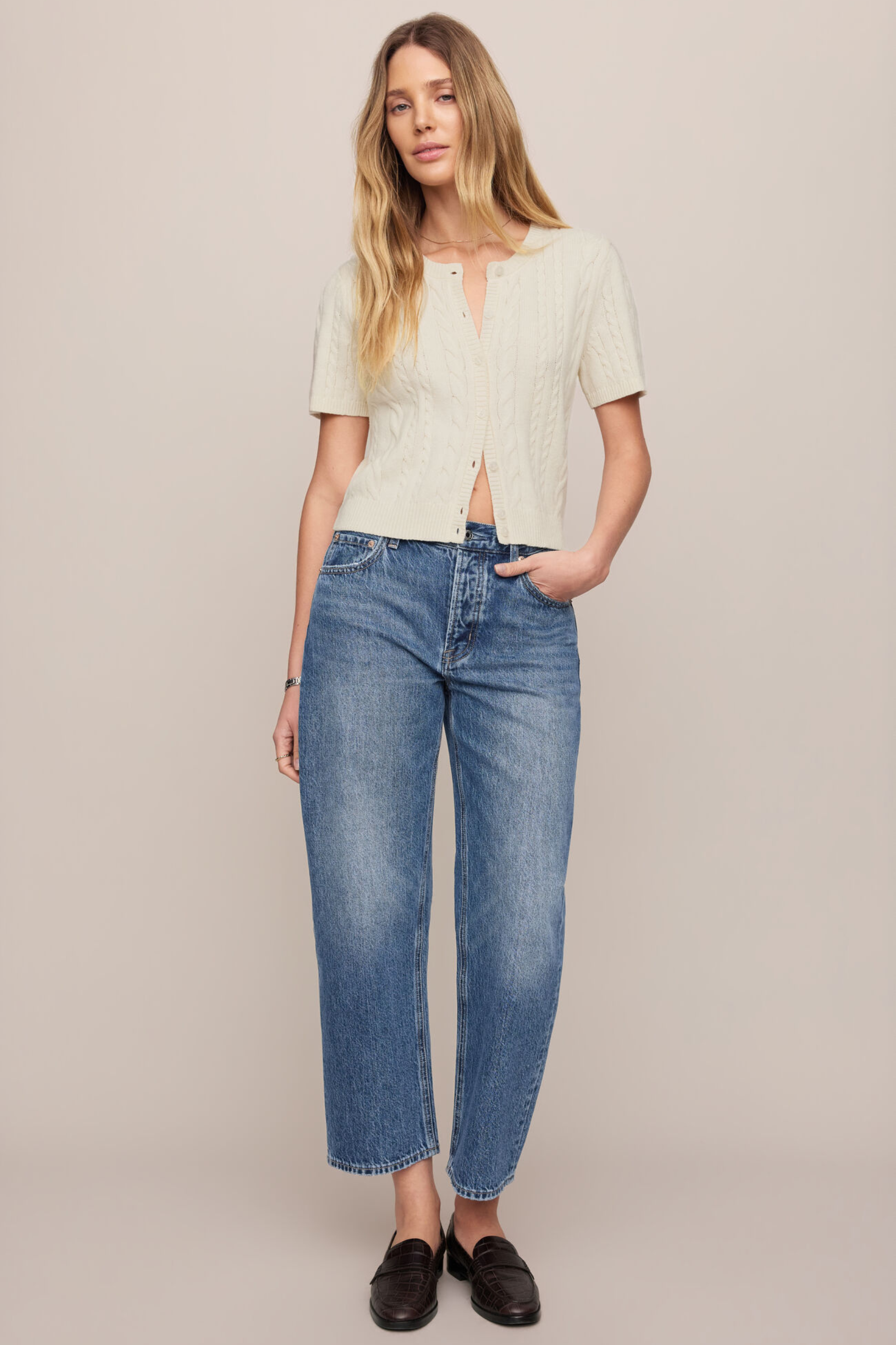 Z Supply - The Off Duty Bowed Jeans - Breakpoint