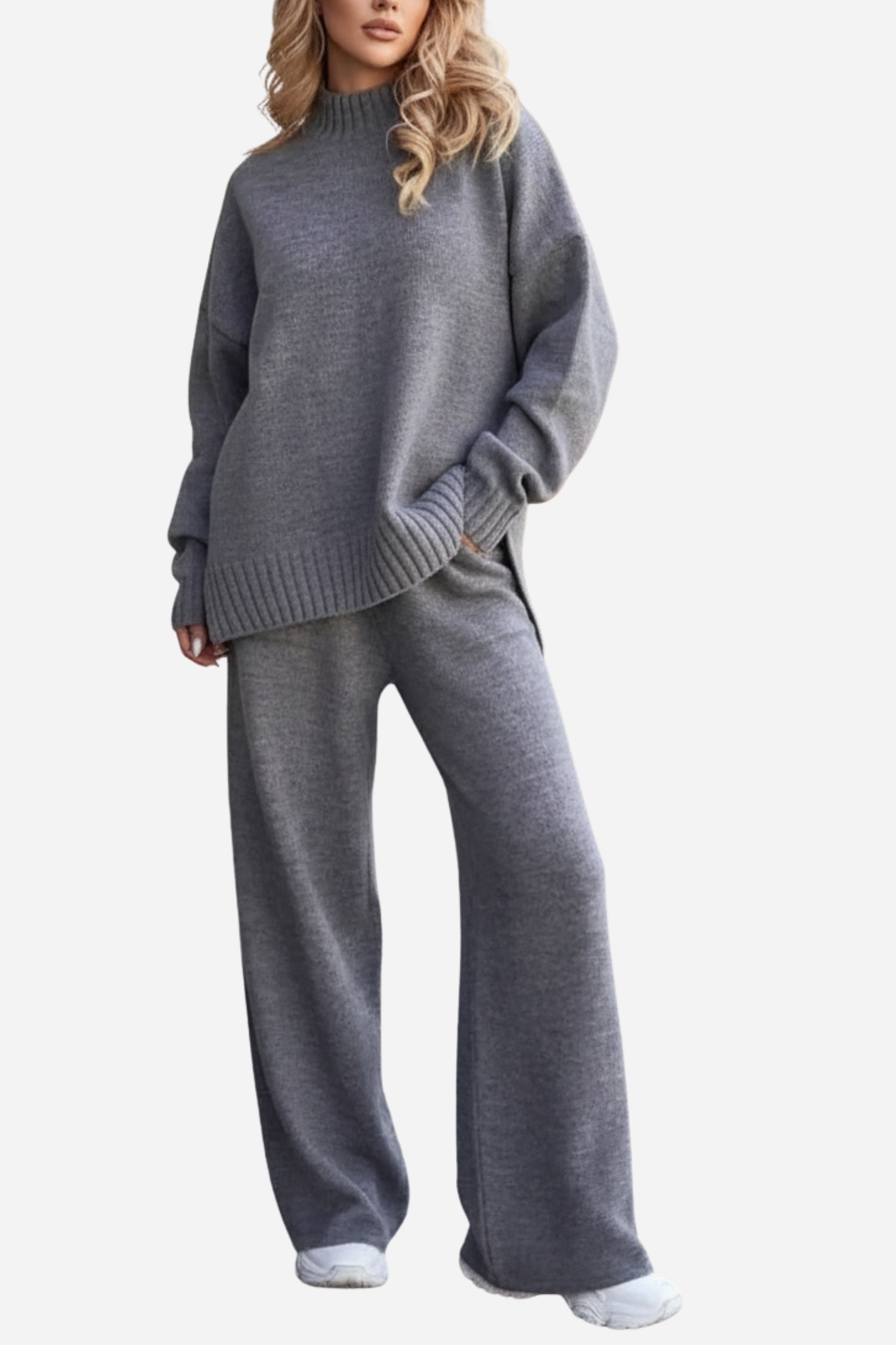 Two Piece Casual Set - Grey
