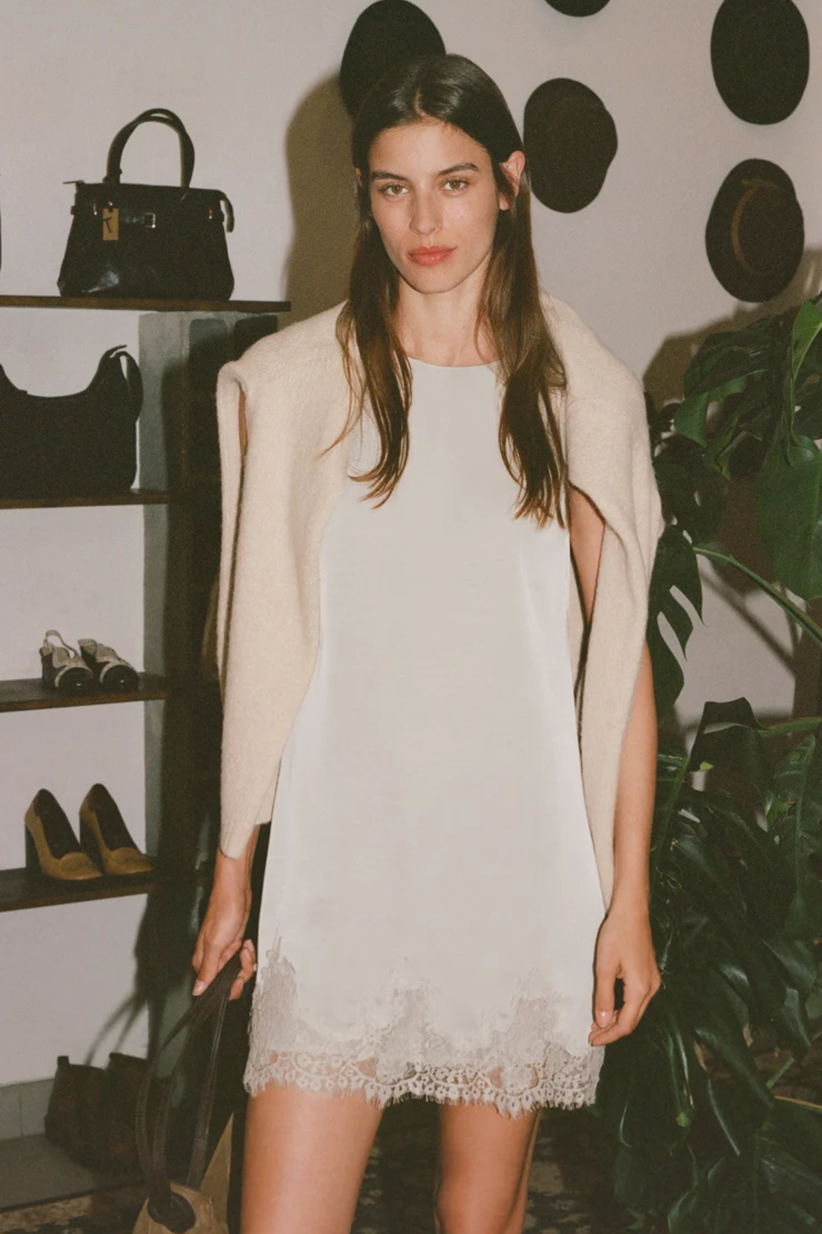 Z Supply - Meadow Muse Lace Mini Dress - Frosted Pearl