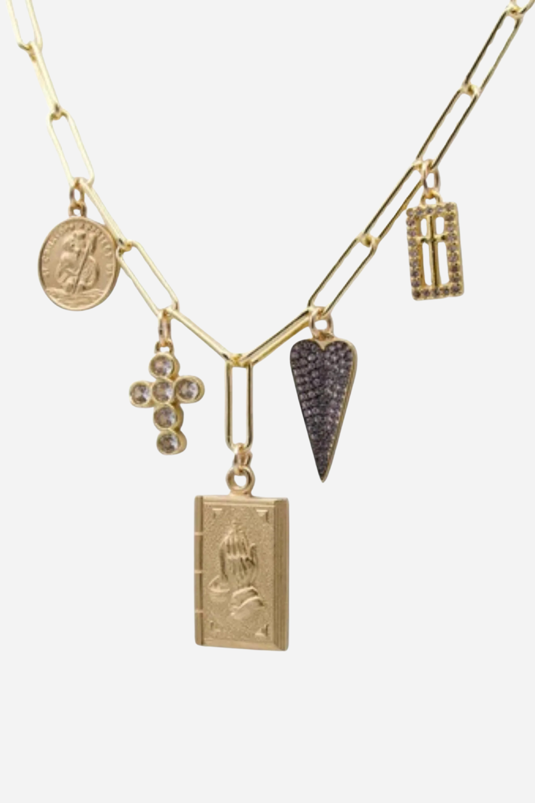 Farrah B Confessions Charm Necklace