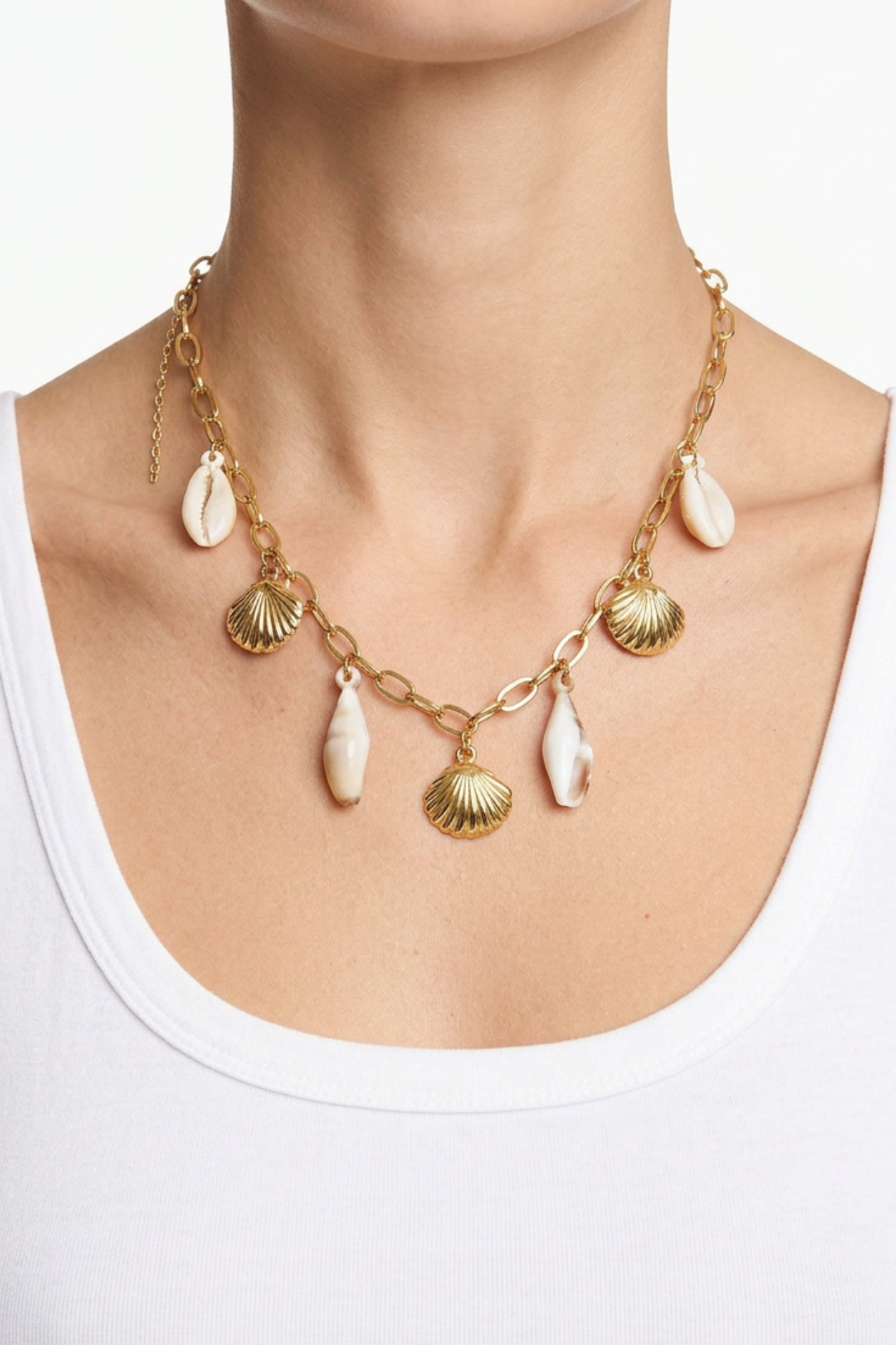 18K Alaina Seashell Charm Necklace