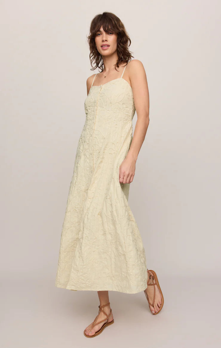 Z Supply Angel Eyes Midi Dress - Champagne