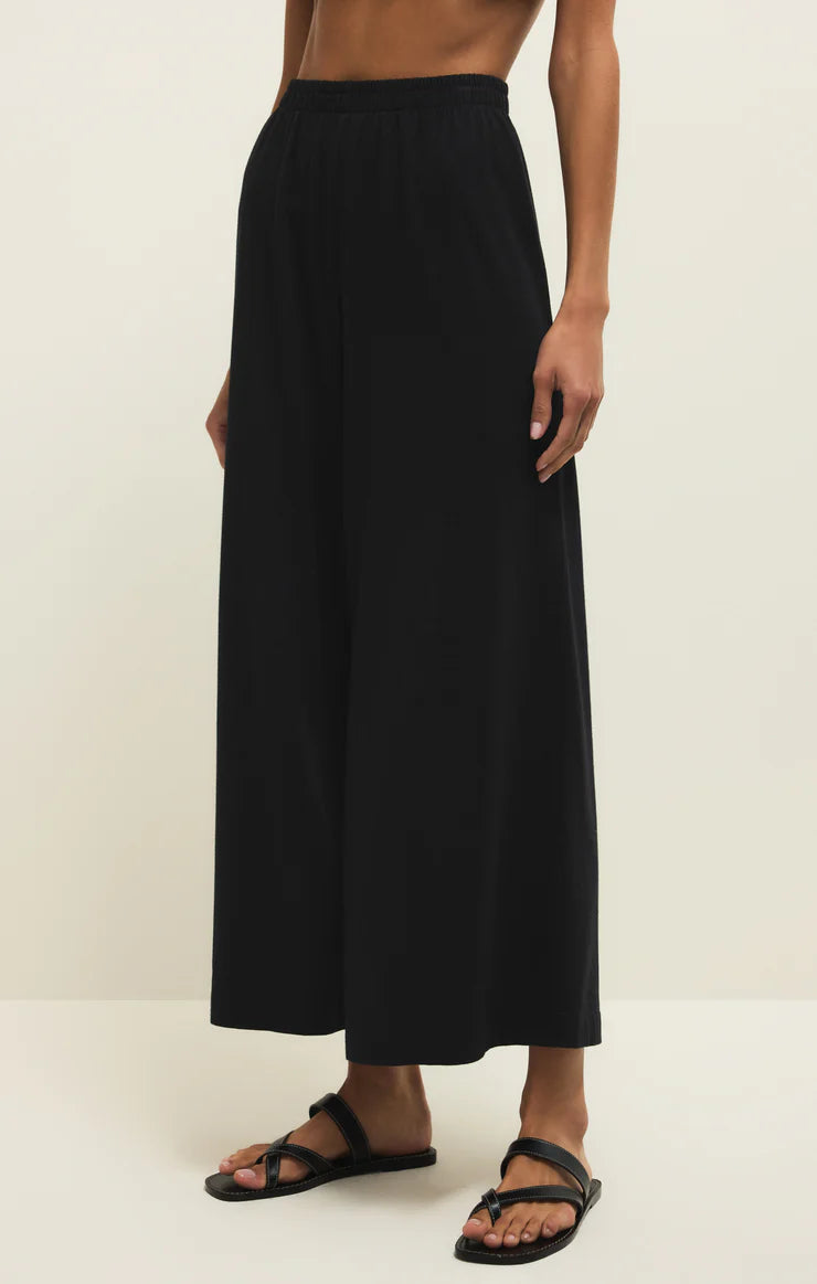 Z Supply Scout Jersey Flare Pant - True Black