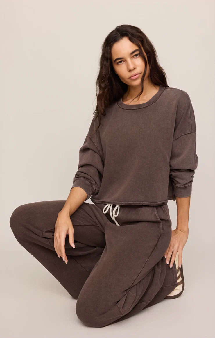 Z Supply - Hunter Knit Pant - Dark Chocolate